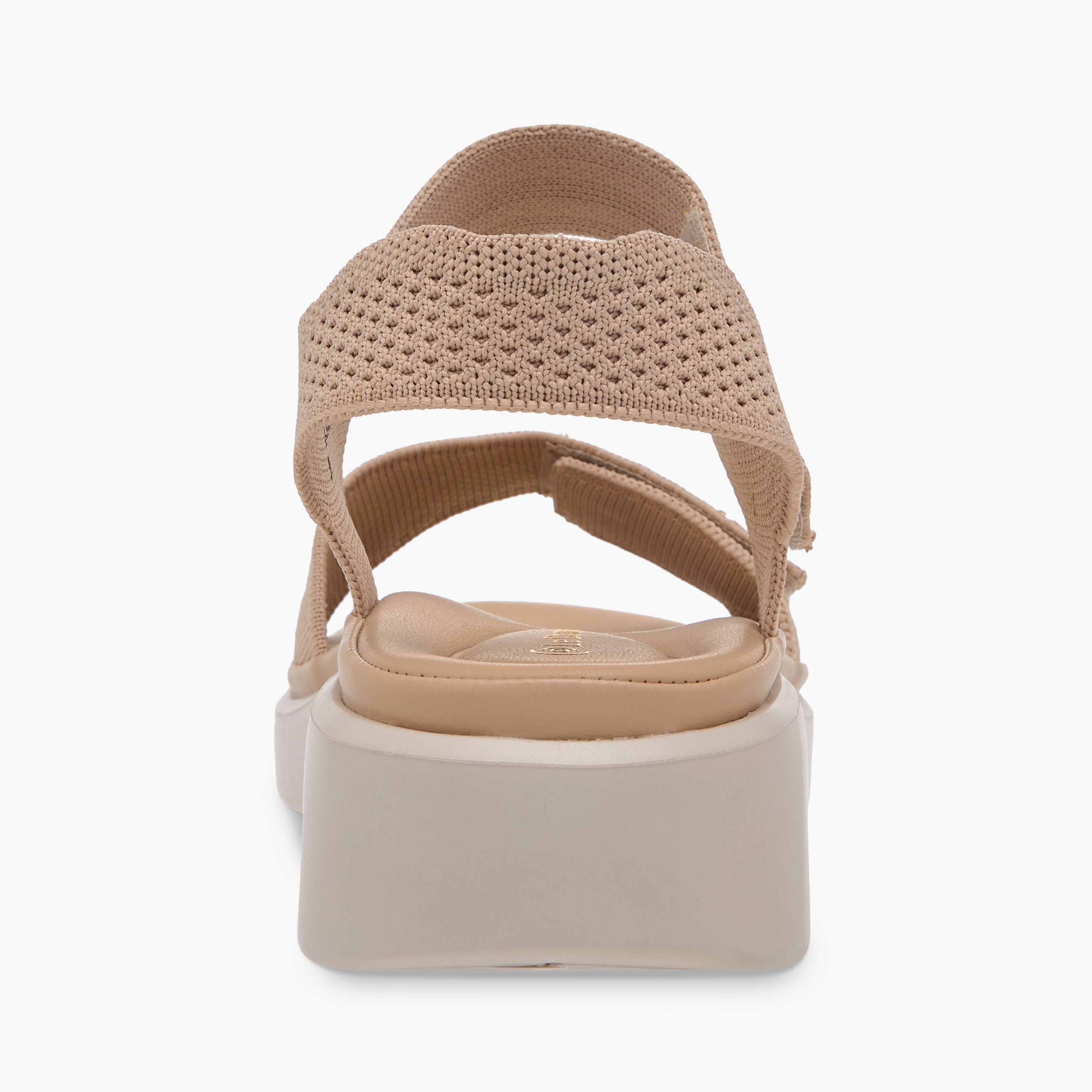 Le Confort Textured Comfort Sandals with Hook and Loop Closure-women-shoes-sandals-heeled-image-5