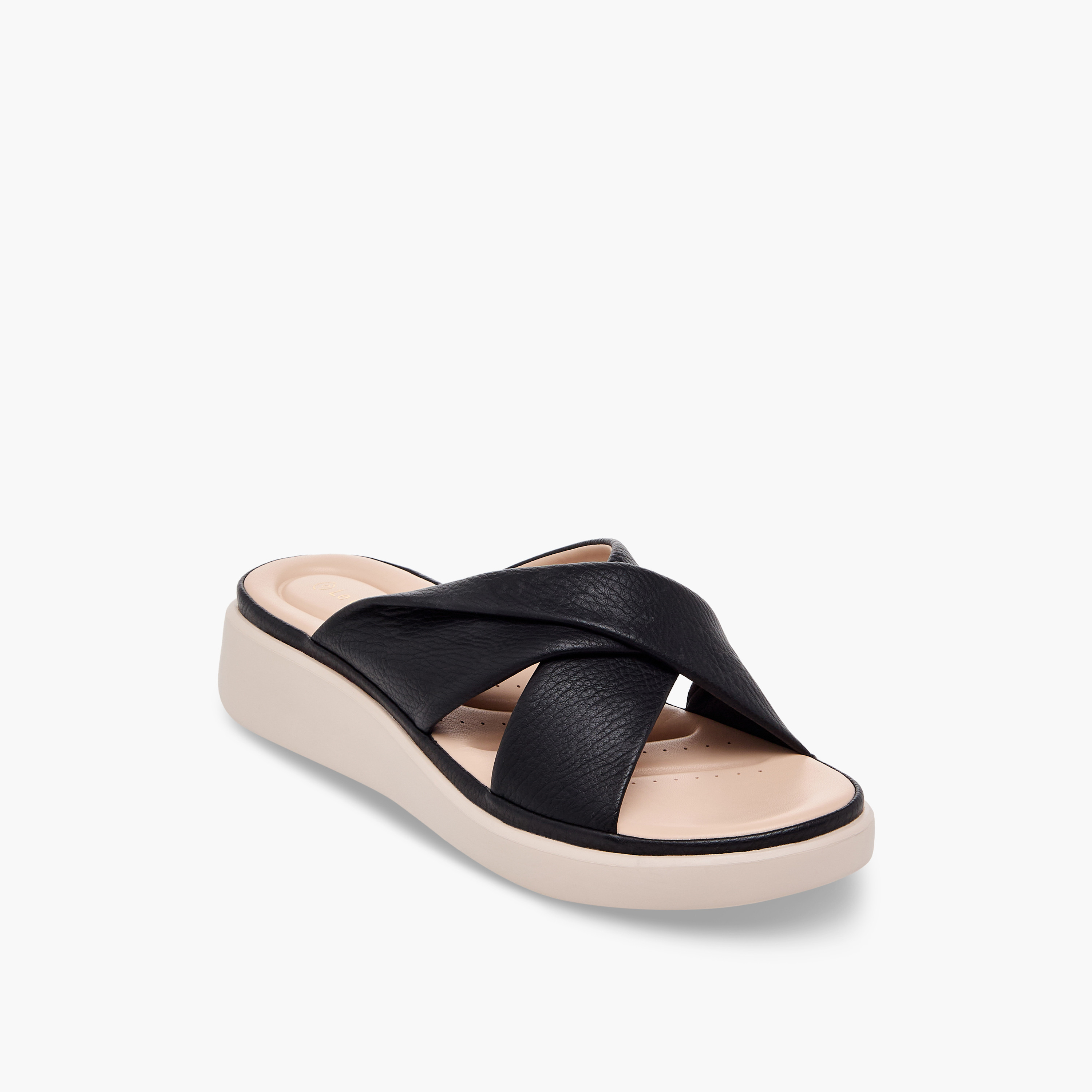 Le Confort Women Cross Strap Wedge Sandals-women-shoes-sandals-heeled-image-2