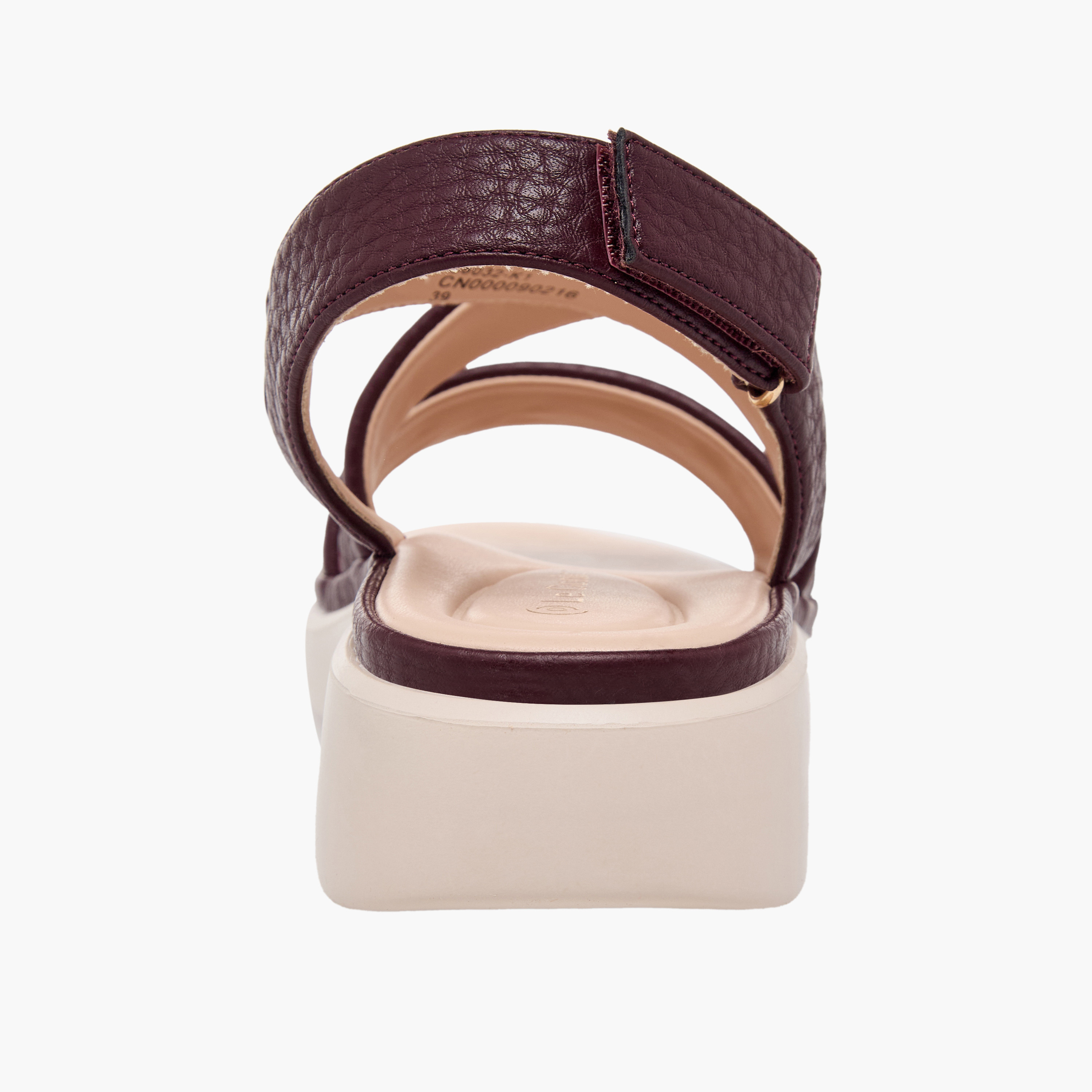 Le Confort Women Textured Cross Strap Sandals-women-shoes-sandals-heeled-image-8