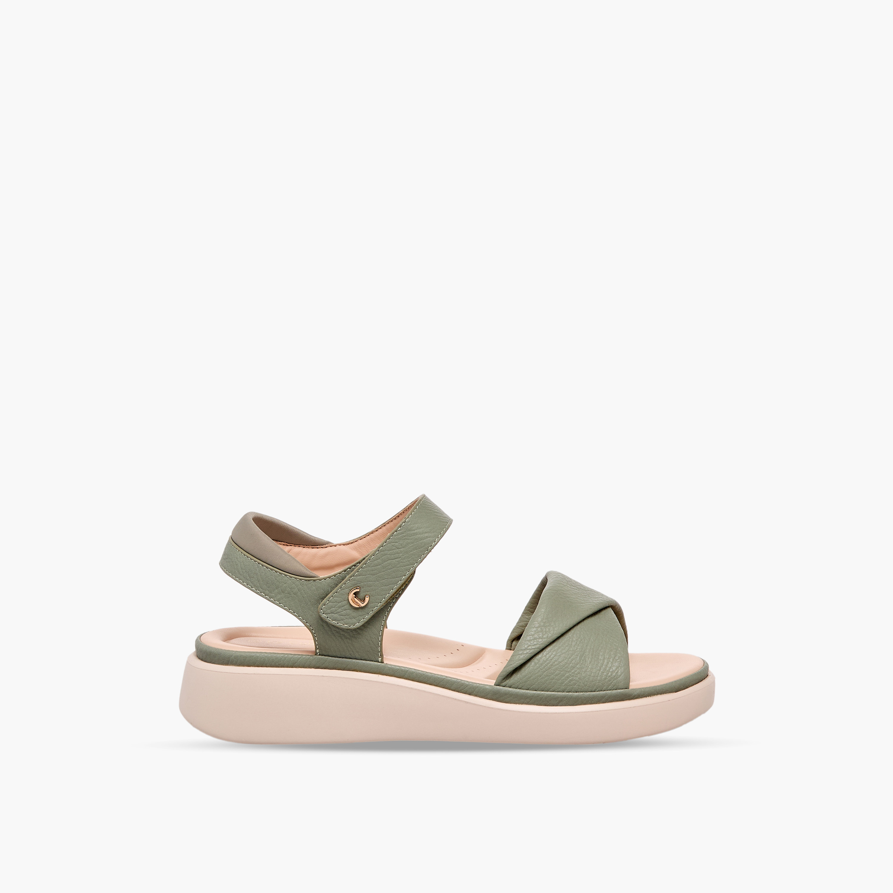 صندل بأحزمة وشريط لاصق من لو كونفورت-women-shoes-flats-sandals-image-3