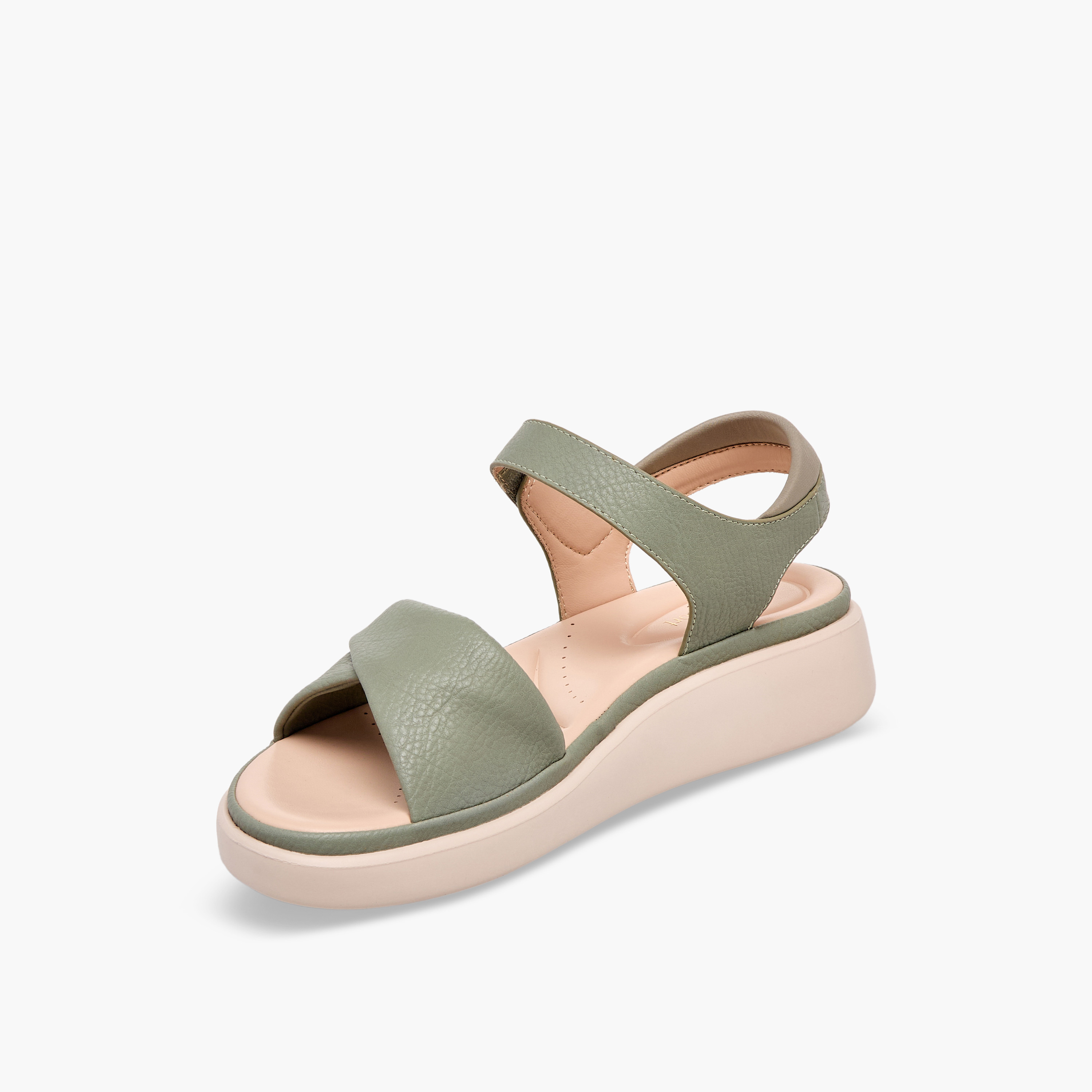صندل بأحزمة وشريط لاصق من لو كونفورت-women-shoes-flats-sandals-image-4