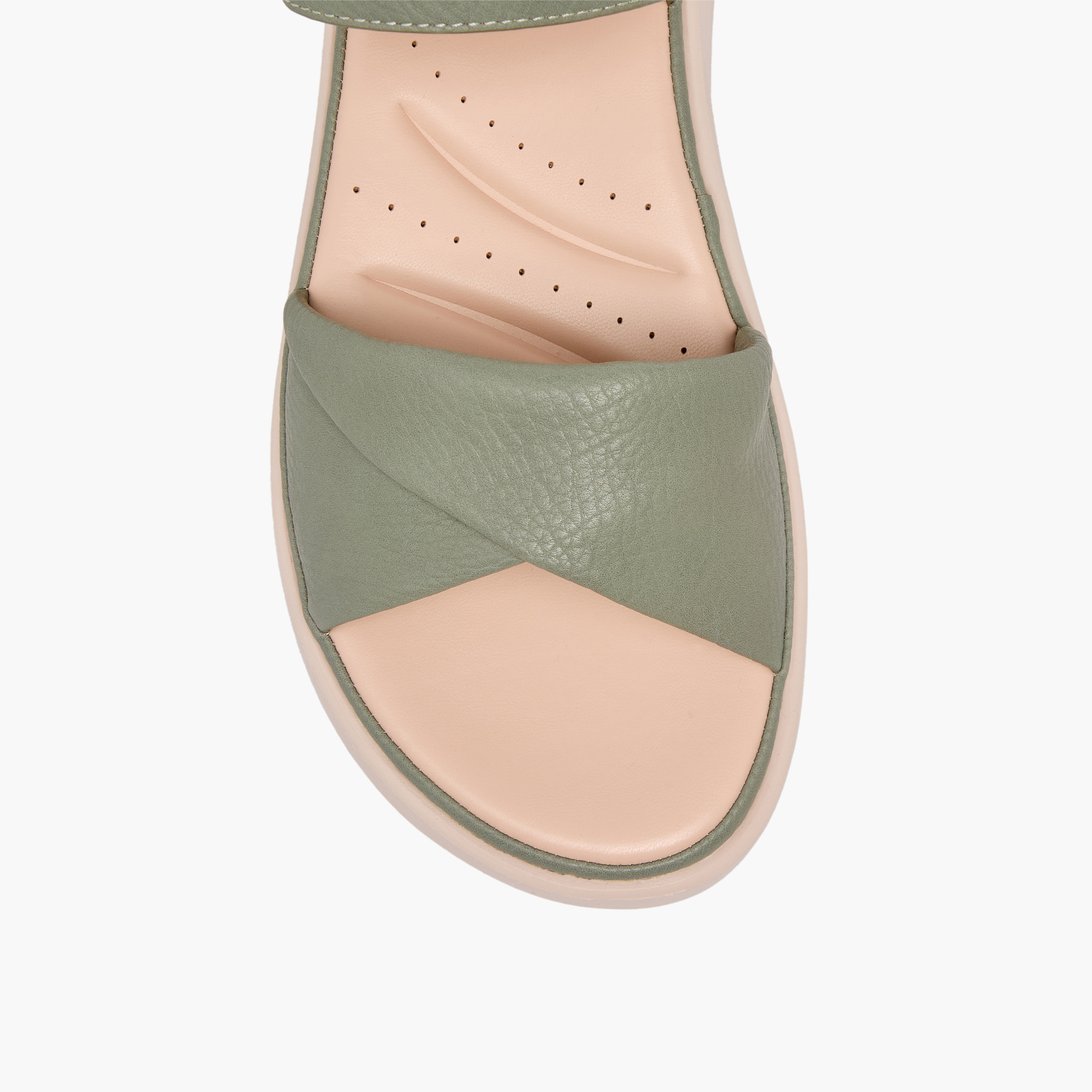 صندل بأحزمة وشريط لاصق من لو كونفورت-women-shoes-flats-sandals-image-7