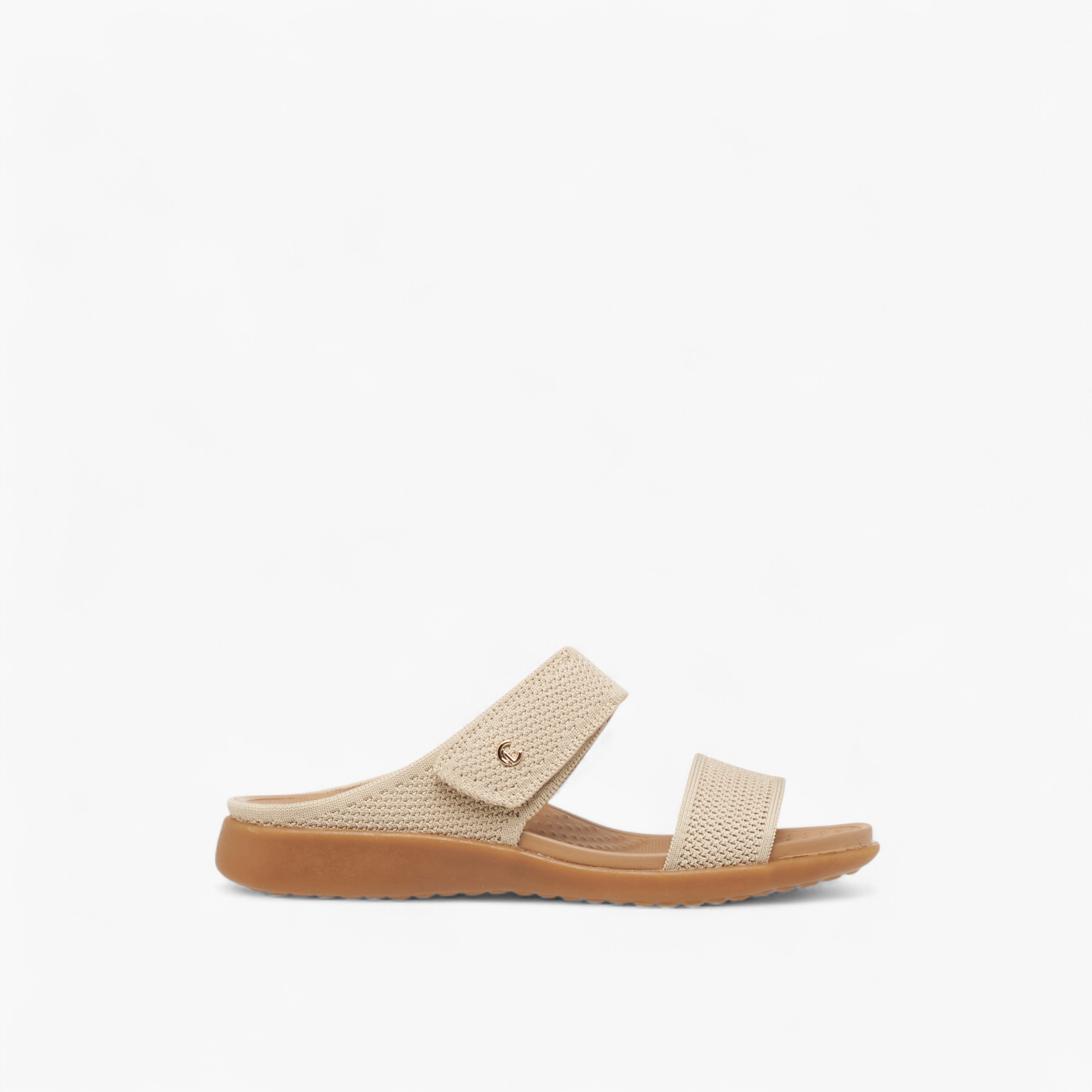 Le Confort Textured Slip-On Comfort Sandals-women-shoes-sandals-heeled-image-2