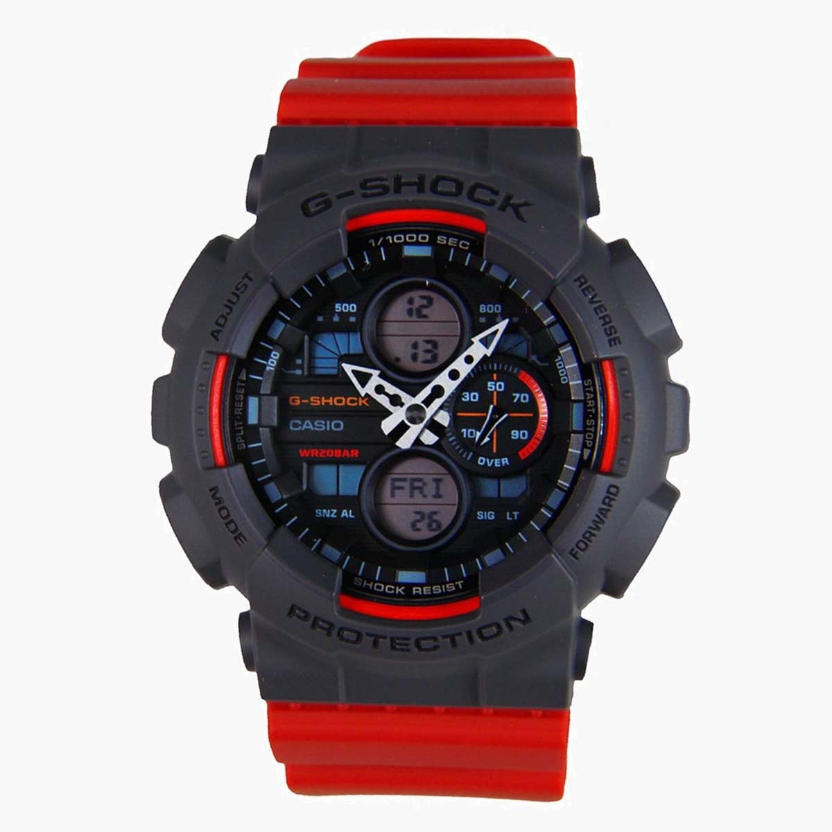 Buy Men s G Shock Men s Red Analog Digital Resin Strap Watch GA