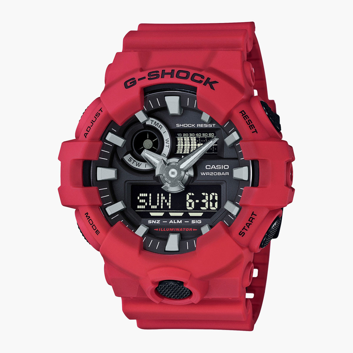 Casio red store g shock