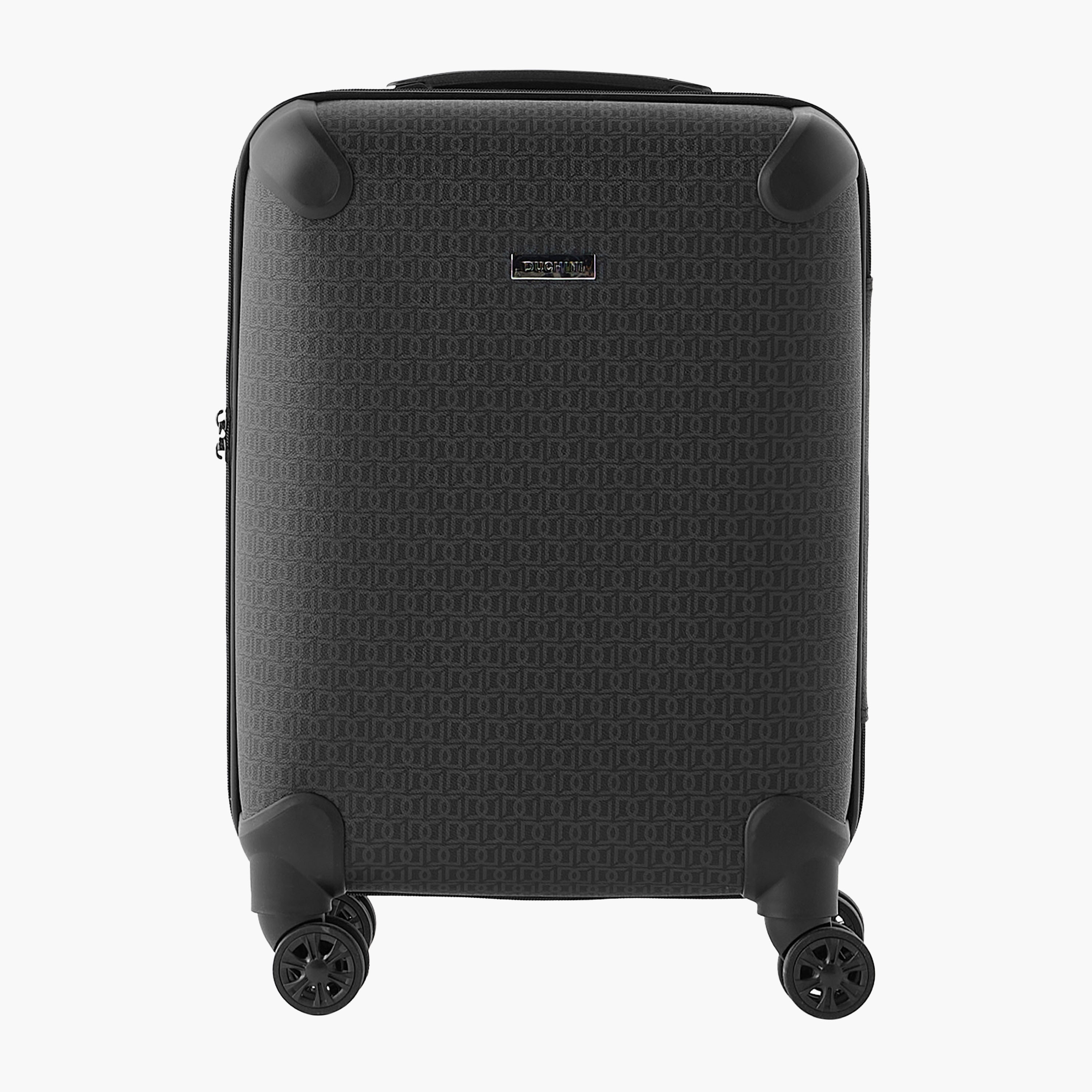 Duchini Monogram Print Hardcase Trolley Bag with Retractable Handle - 20 inches Check-in Bag-travel-luggagesandbags-luggage-image-2