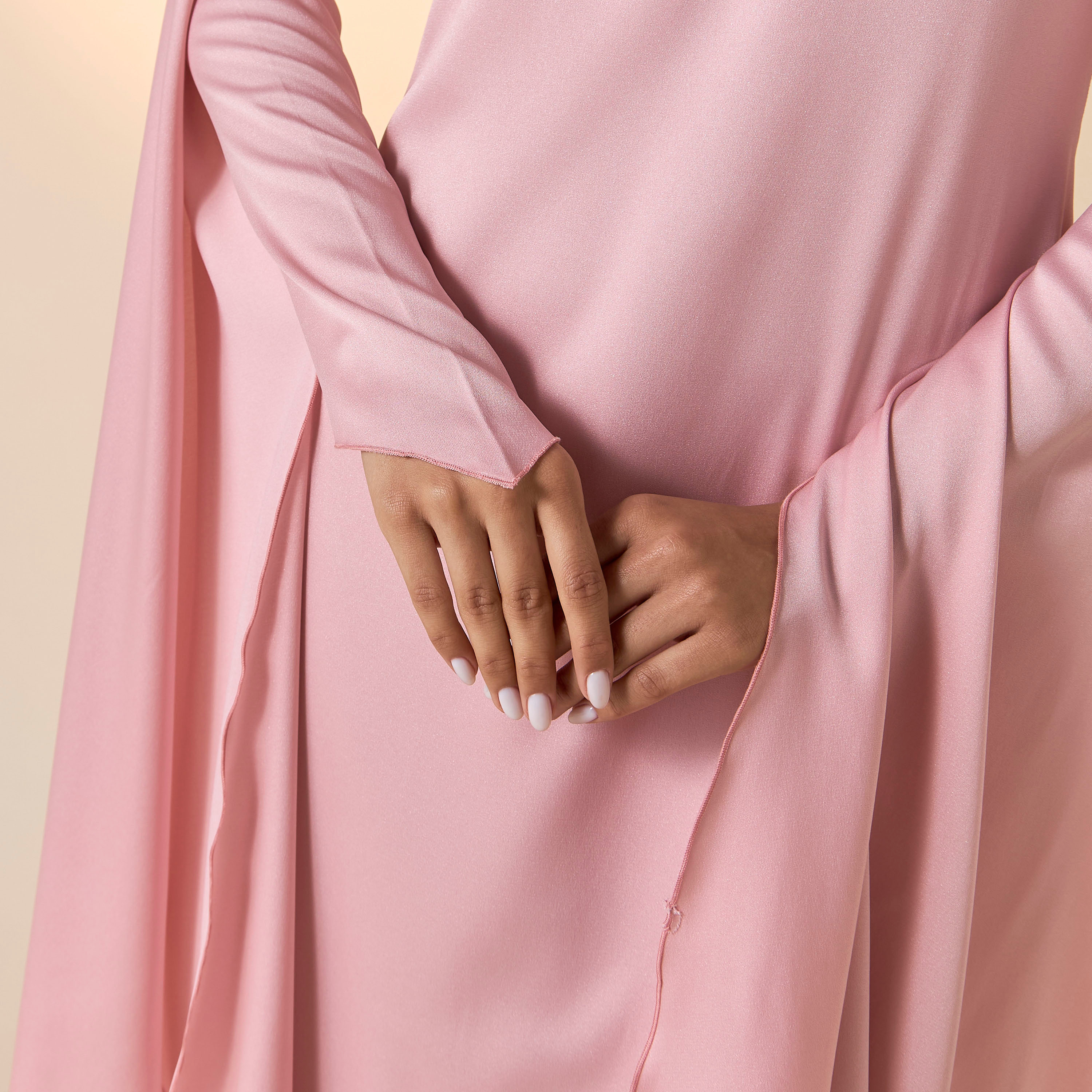 فستان سادة بأكمام كاب وفتحة من فيور-women-clothing-dresses-image-4