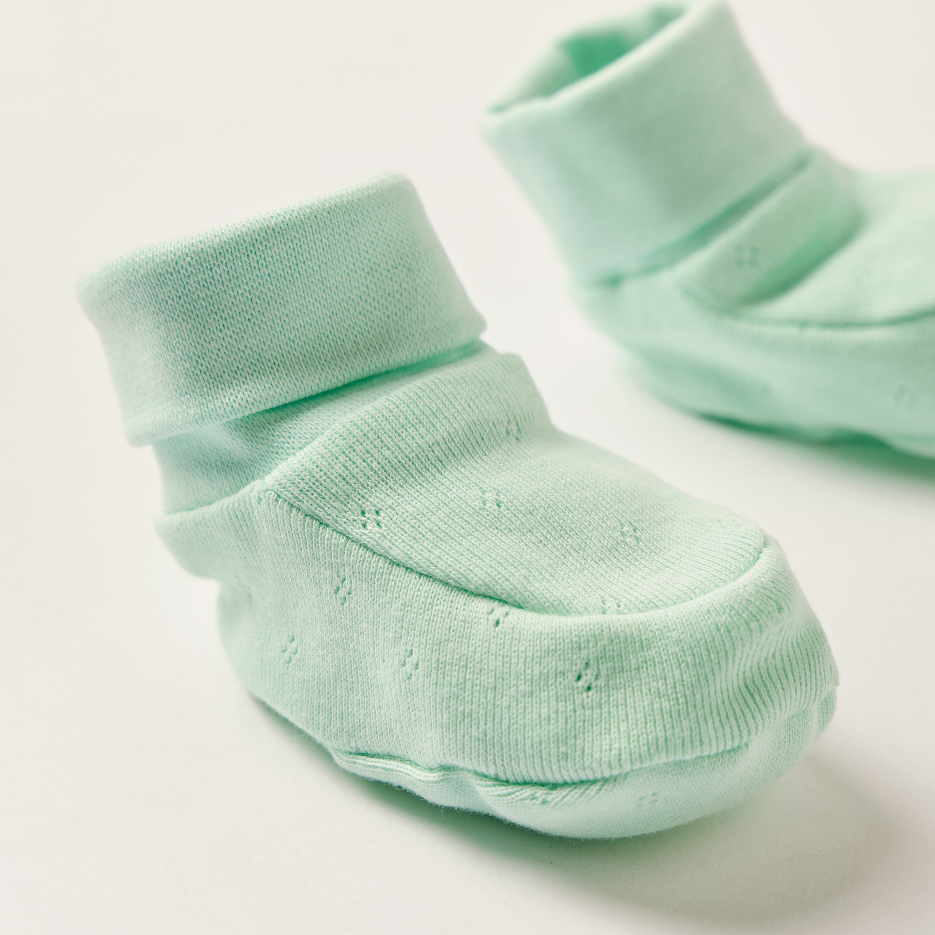 Giggles Solid Booties-baby-boys-shoes-booties-image-3