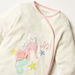 Juniors Printed Closed Feet Sleepsuit with Long Sleeves and Embroidered Detail-Sleepsuits-thumbnail-1
