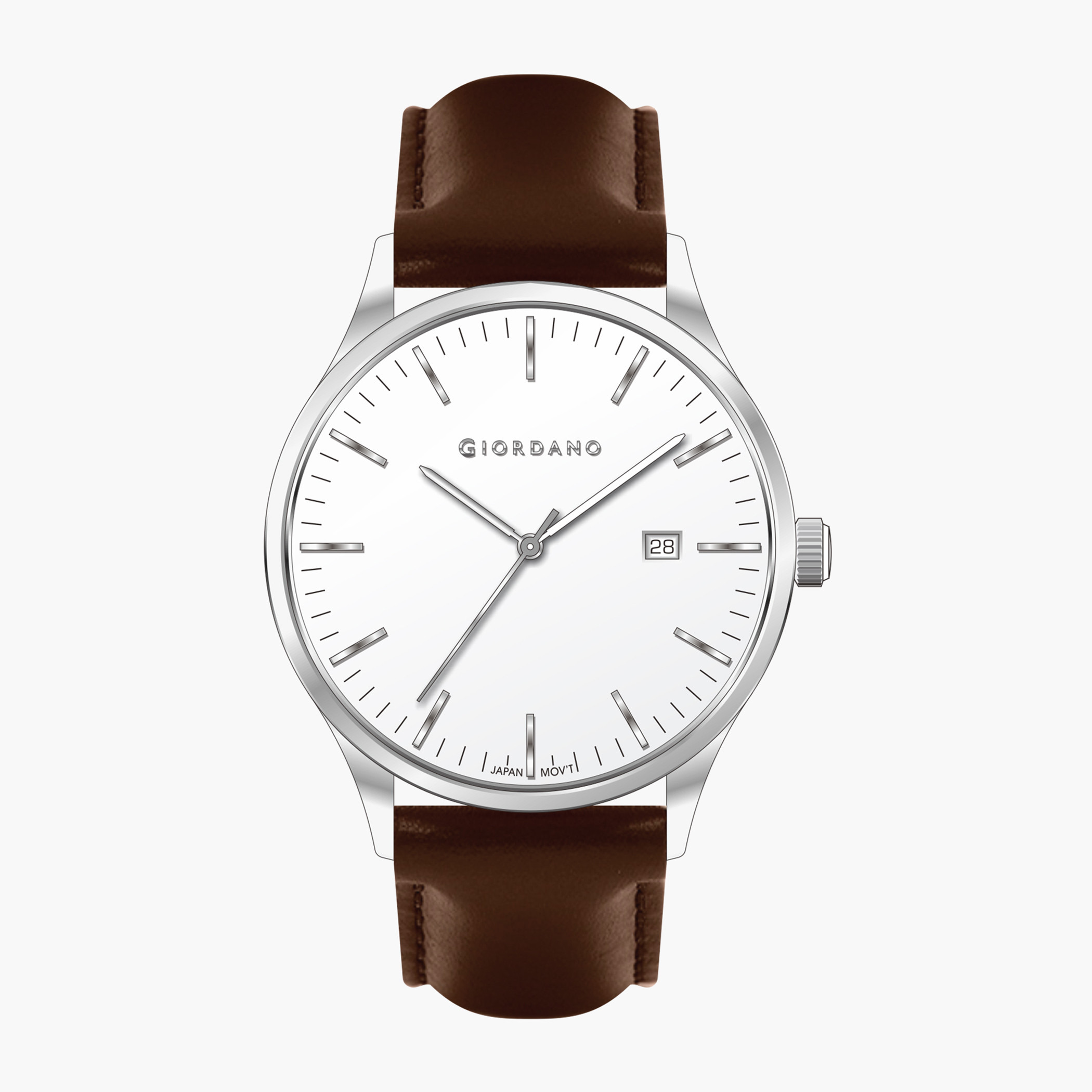 Watch white store dial