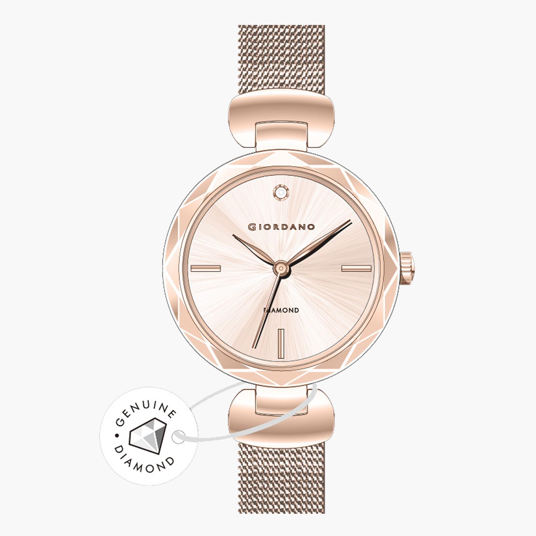 Giordano rose gold outlet ladies watch