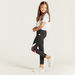 adidas Printed Tights with Elasticated Waistband-Pants-thumbnail-0