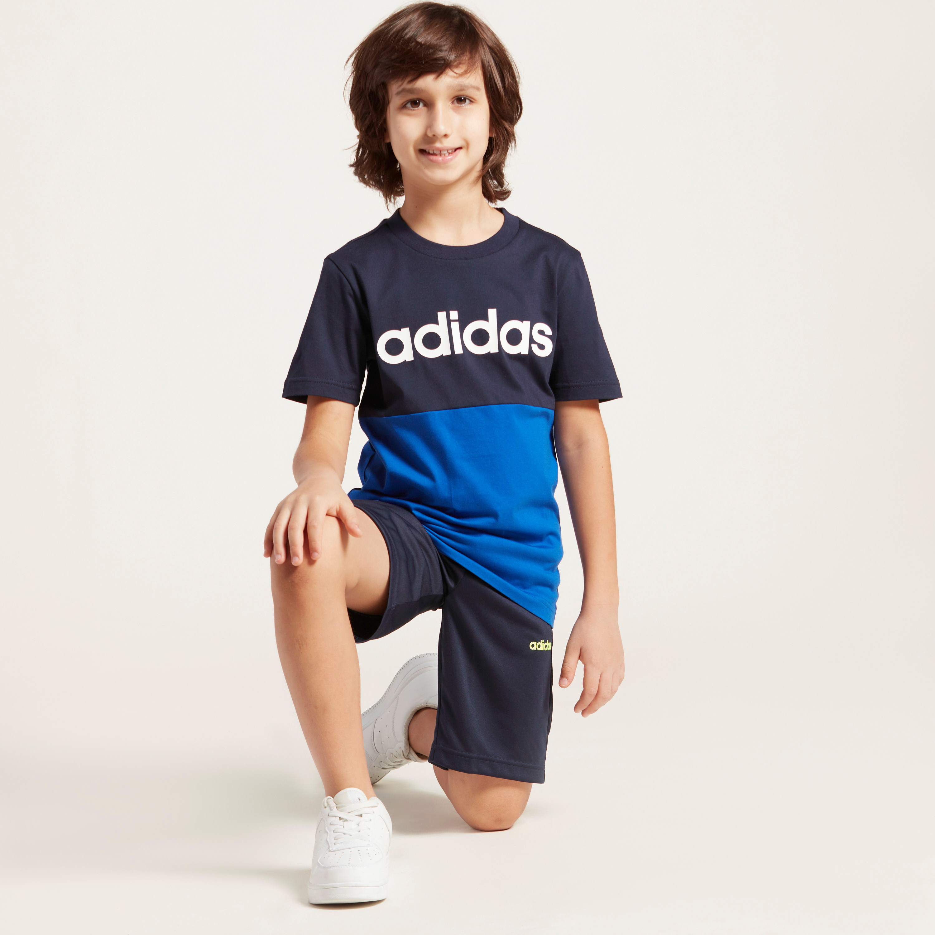 Buy adidas Round Neck T shirt with Short Sleeves Online for Boys Centrepoint UAE