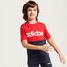 adidas Panelled Round Neck T-shirt with Short Sleeves-T Shirts-thumbnail-2