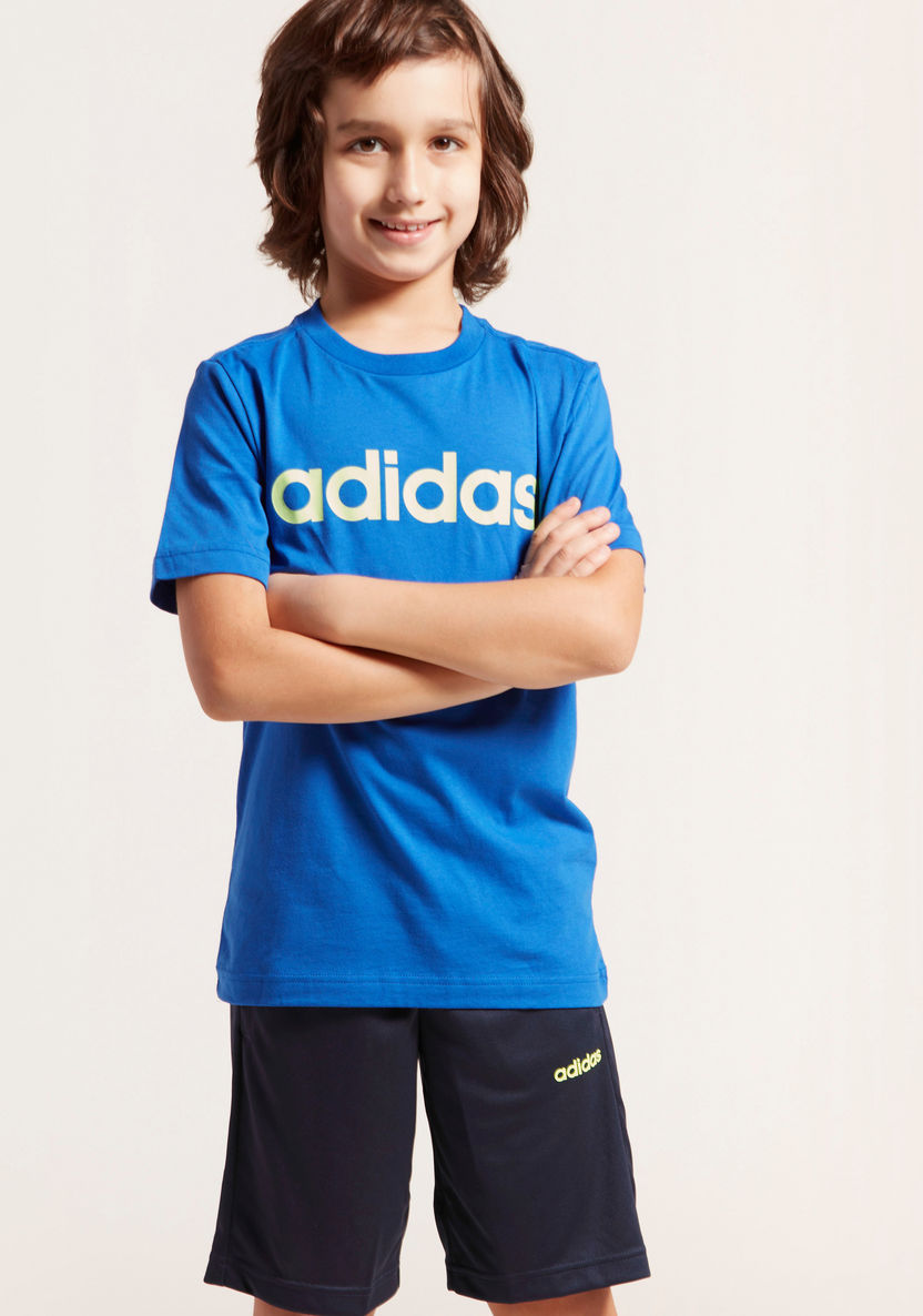 adidas Round Neck T-shirt with Short Sleeves-T Shirts-image-2