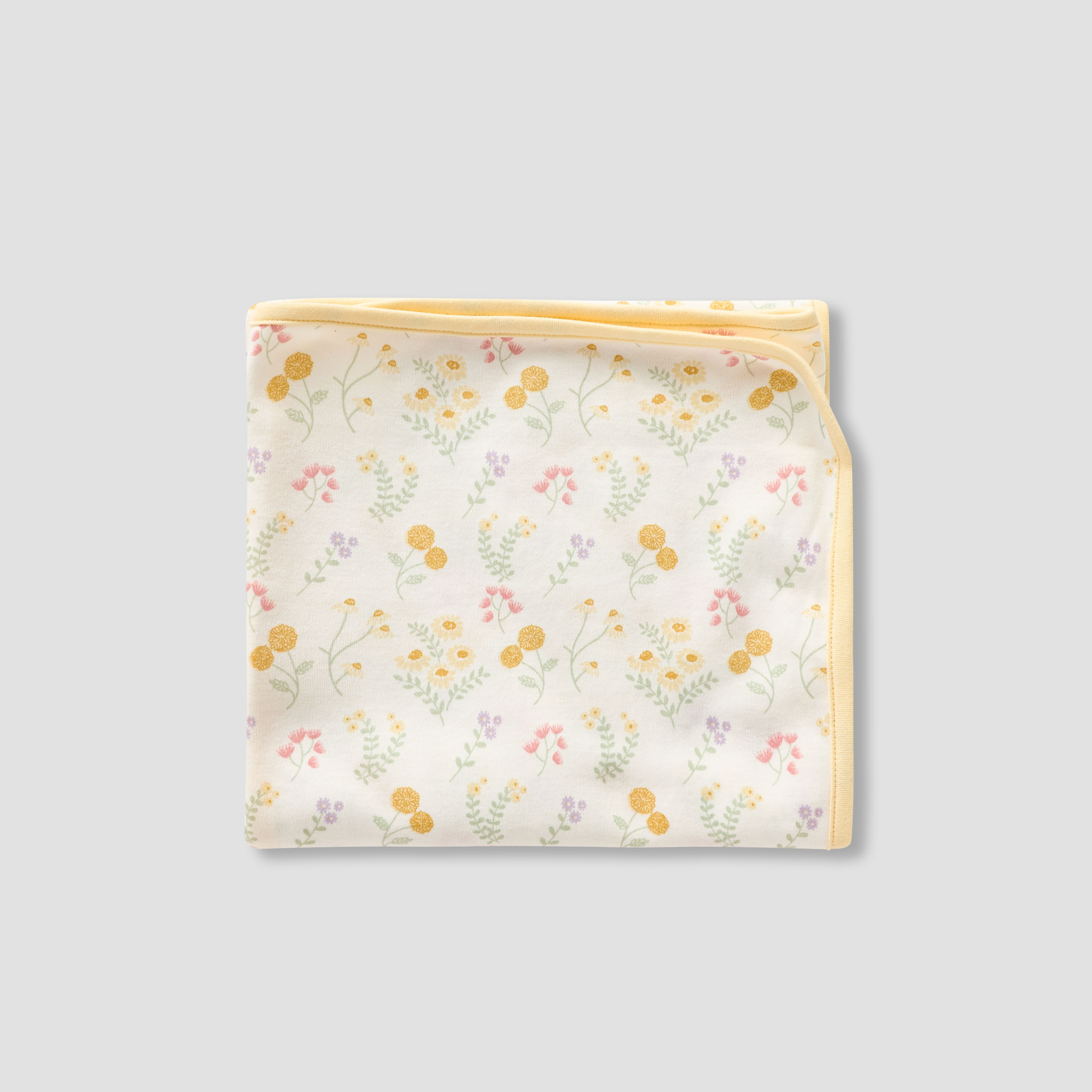 Juniors 5-Piece Girls Gift Set - Cotton - Sleepsuit, Blanket, Beanie, Hanger, Booties - Floral Print-baby-girls-clothing-setsandcoords-image-7