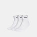 Adidas Logo Print Ankle Length Sports Socks - Set of 3-Men%27s Socks-thumbnailMobile-0