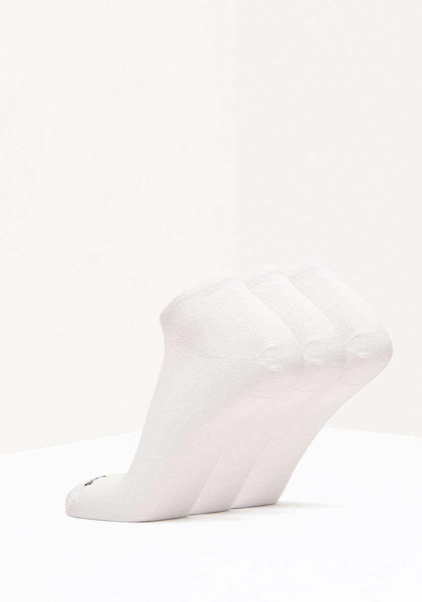 Adidas Solid Ankle Length Sports Socks - Set of 3-Men%27s Socks-image-2
