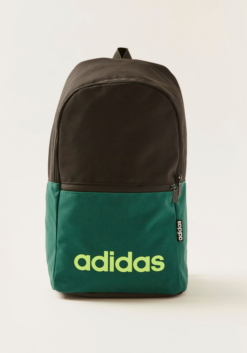 adidas Colourblock Backpack with Adjustable Straps-Boys%27 Sports Bags and Backpacks-image-0