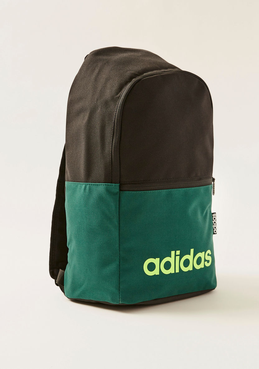 adidas Colourblock Backpack with Adjustable Straps-Boys%27 Sports Bags and Backpacks-image-1