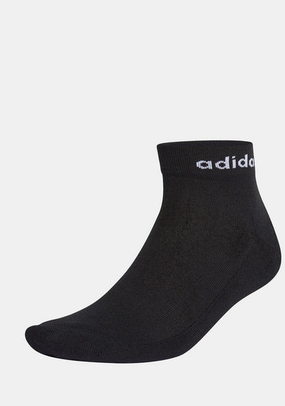 Adidas Logo Detail Ankle Length Socks-Men%27s Socks-image-0