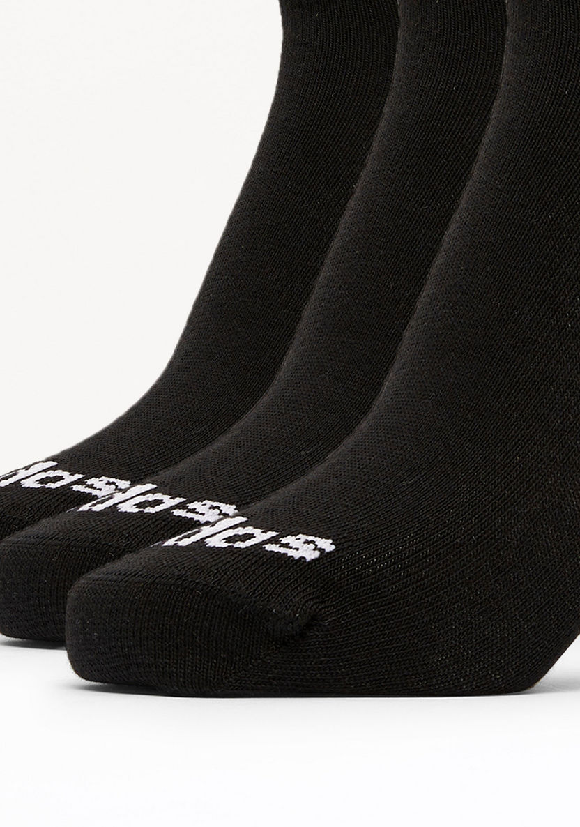 Adidas Solid Ankle Length Sports Socks - Set of 3-Boy%27s Socks-image-2