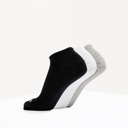 Adidas Solid Ankle Length Sports Socks - Set of 3-Women%27s Socks-image-2