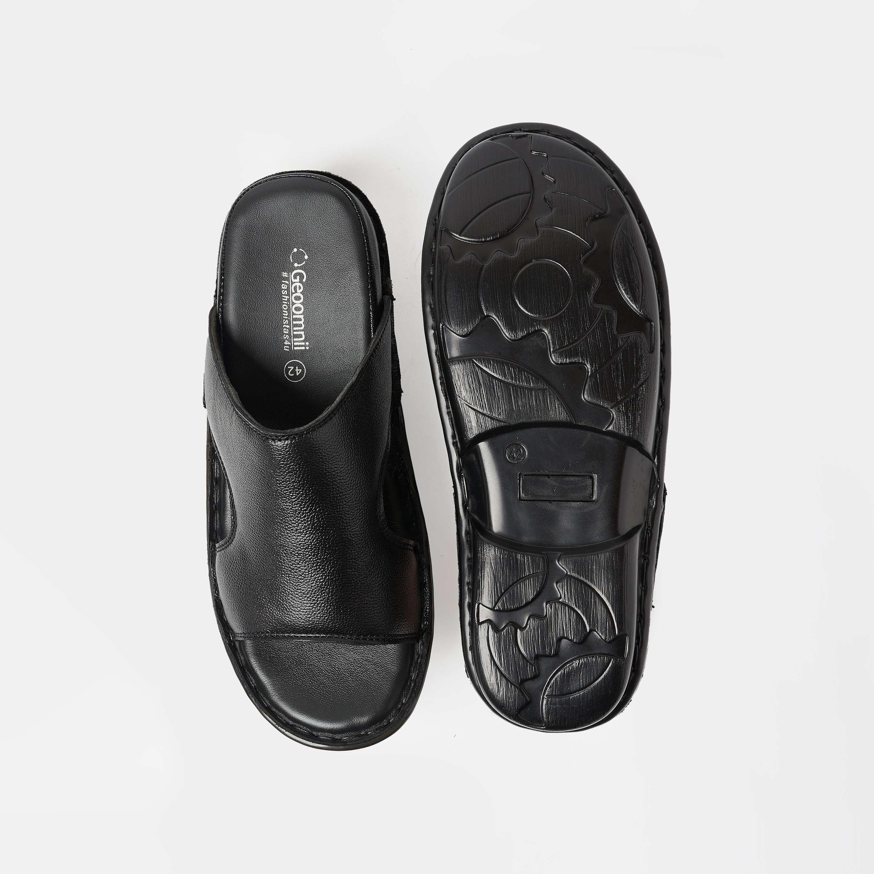 Geoomnii Men's Open Toe Slide'Sandals | GEO-04-men-shoes-sandals-image-5