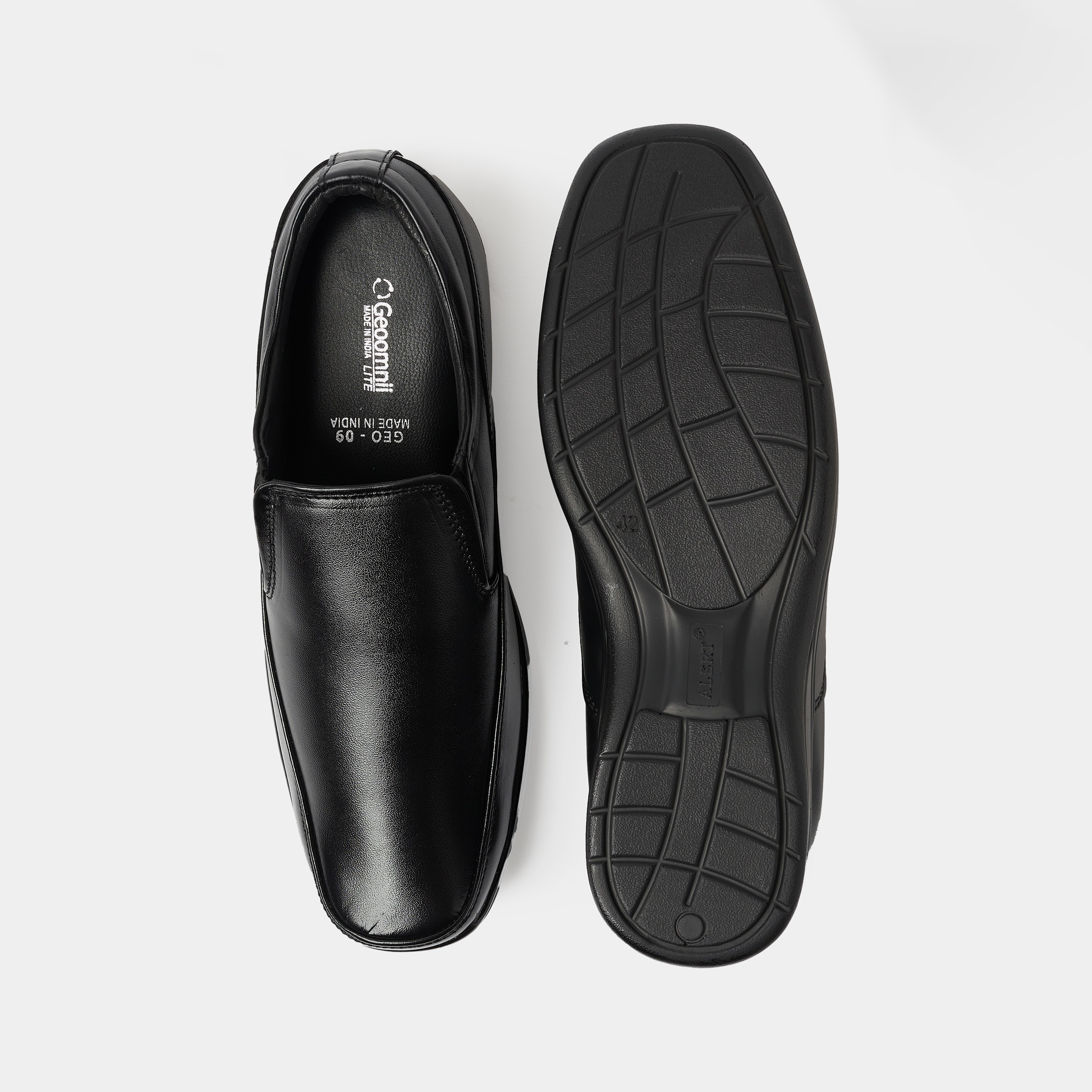 Geoomnii Men's Square Toe Formal Slip On Shoes | GEO-09-men-shoes-formalshoes-image-5