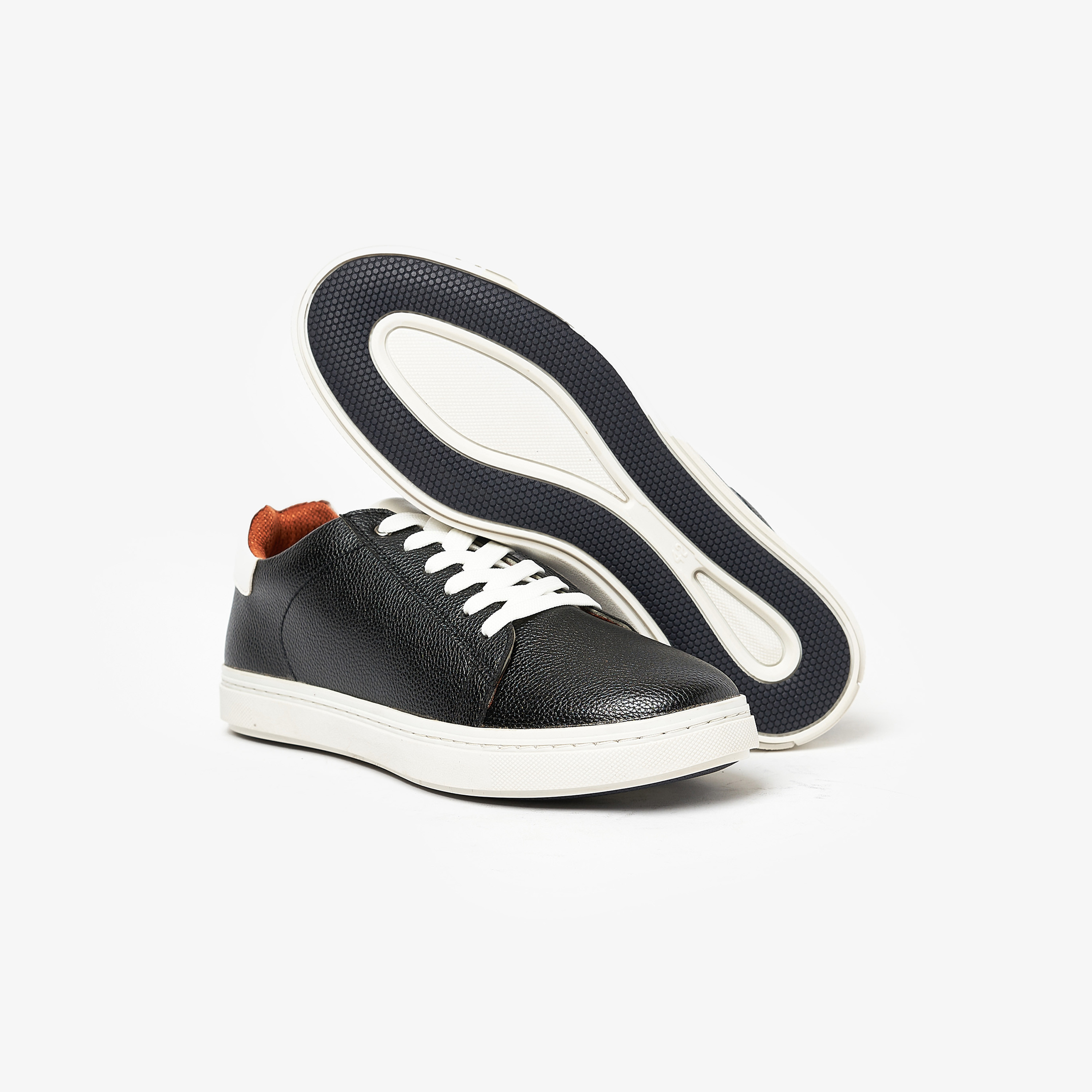 Geoomnii Men's Lace-up Low Ankle Sneakers | GEO-101-men-shoes-sneakers-image-4