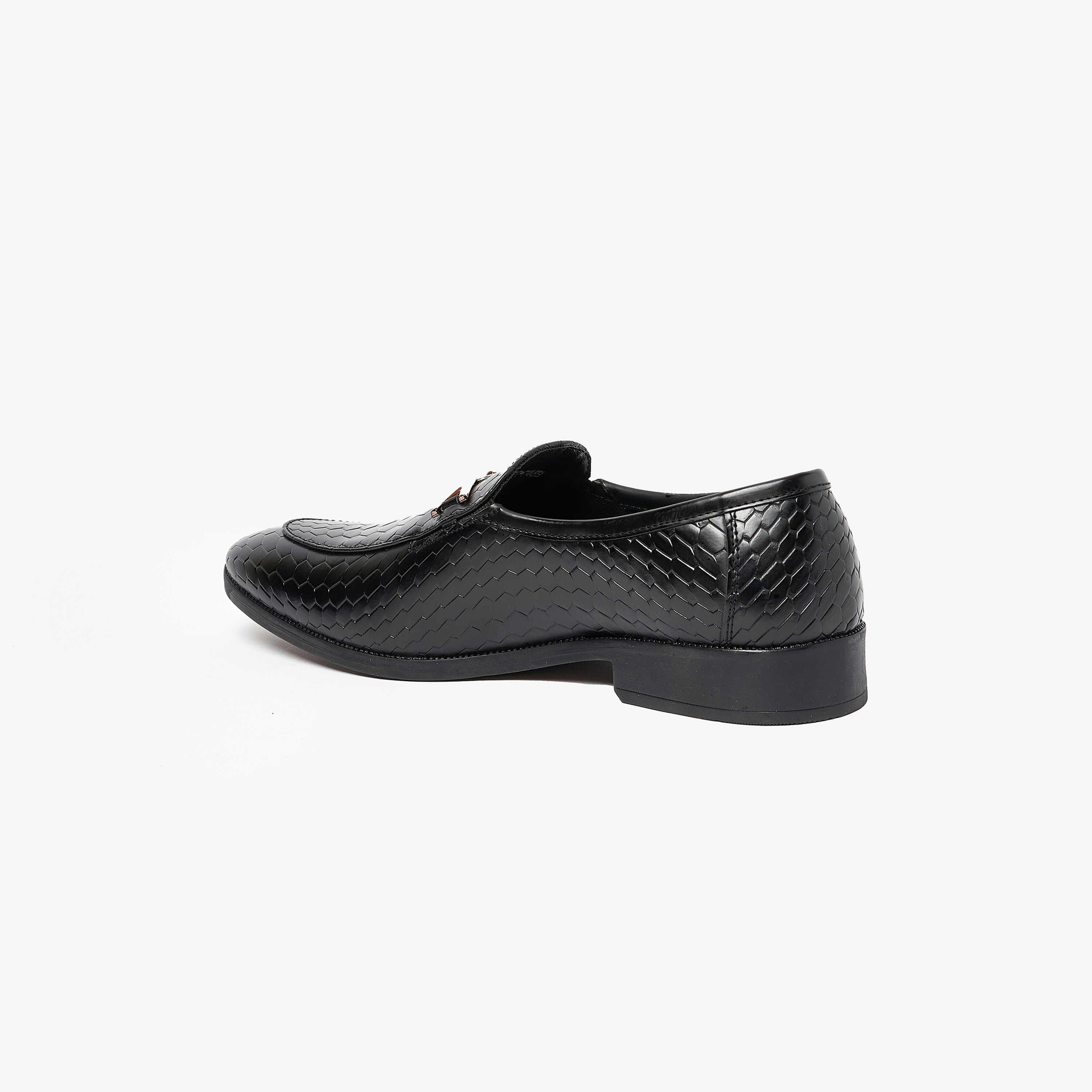 حذاء لوفرز هورسبيت رجالي ذو نسيج بمصنوع من جلد التمساح مع سليب آن من جيومني | GEO-115-men-shoes-loafersandmoccasins-image-3
