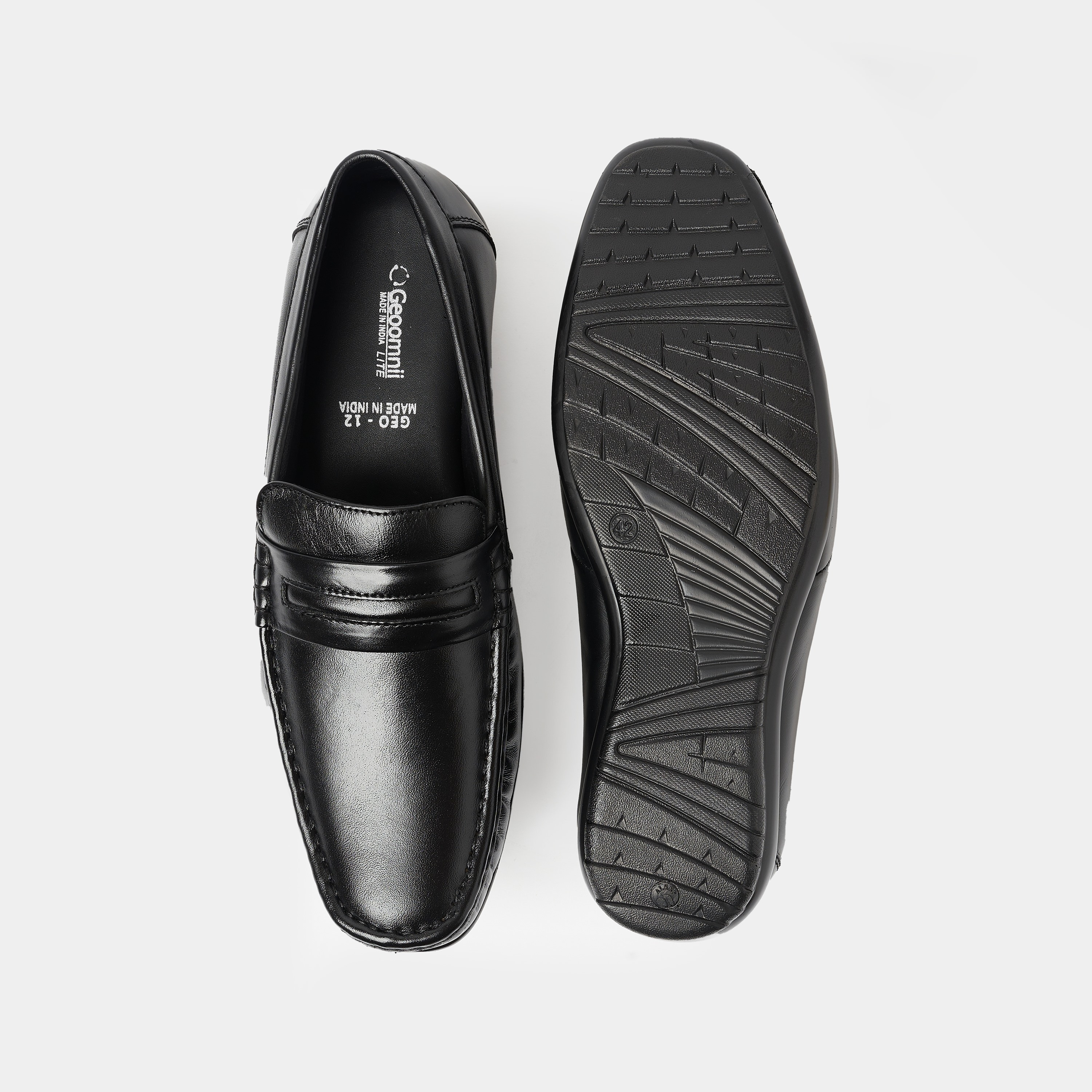 حذاء  رجالي بمقدمة مستديرة رسمية بيني لوفارز من جيواومني | GEO-12-men-shoes-formalshoes-image-5