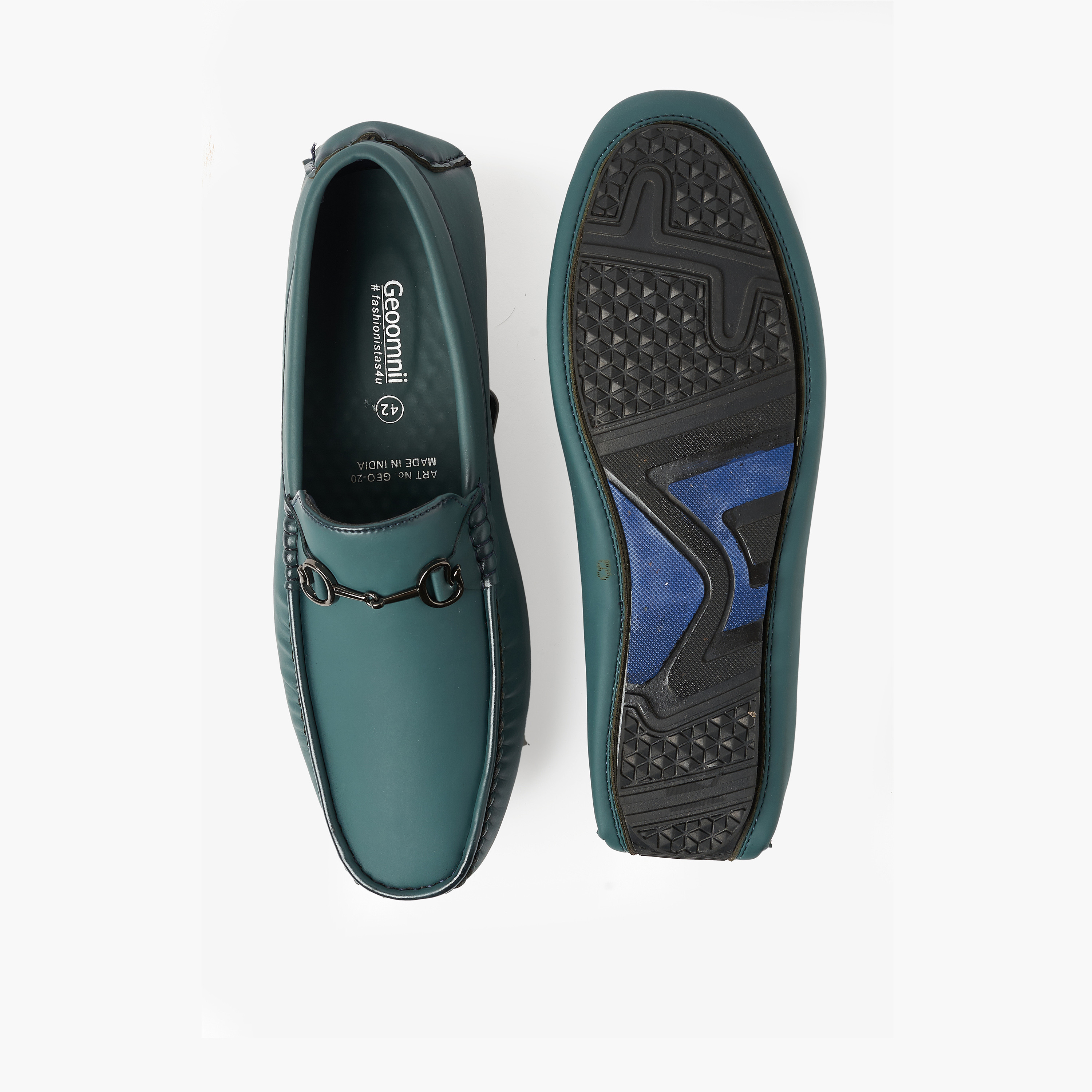 جيومني- حذاء لوفر رجالي سهل الارتداء  | GEO-20-BLUE-men-shoes-loafersandmoccasins-image-3