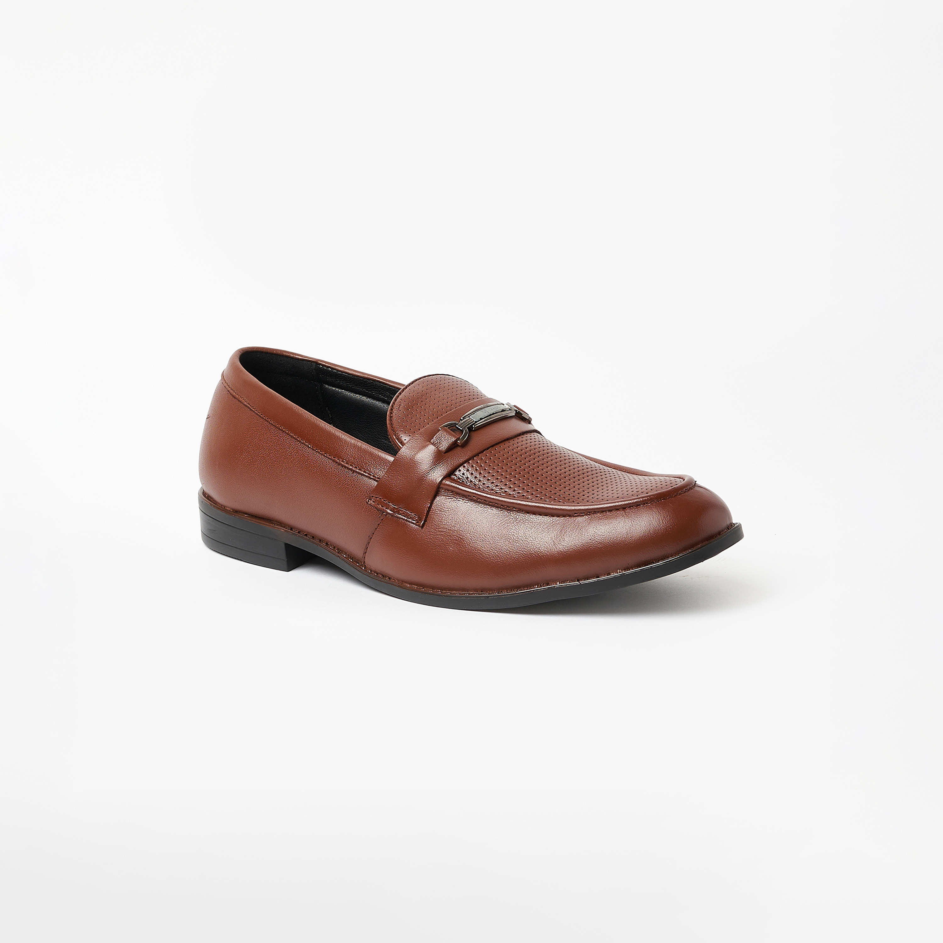 Geoomnii Men's Slip-On Loafers | GEO-29-TAN-men-shoes-formalshoes-image-1