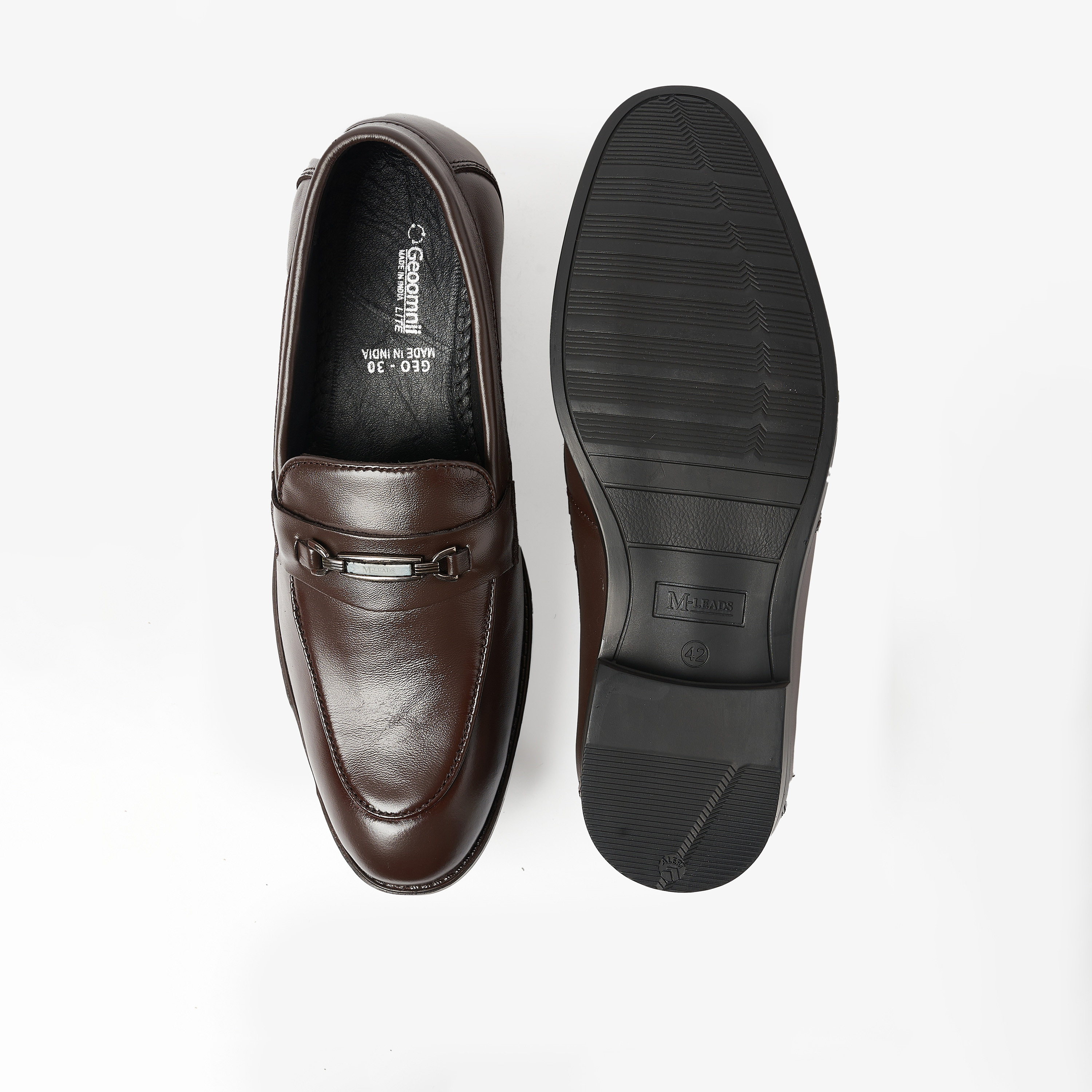 جيومني- حذاء لوفر رجالي سهل الارتداء  | GEO-30-BROWN-men-shoes-formalshoes-image-3