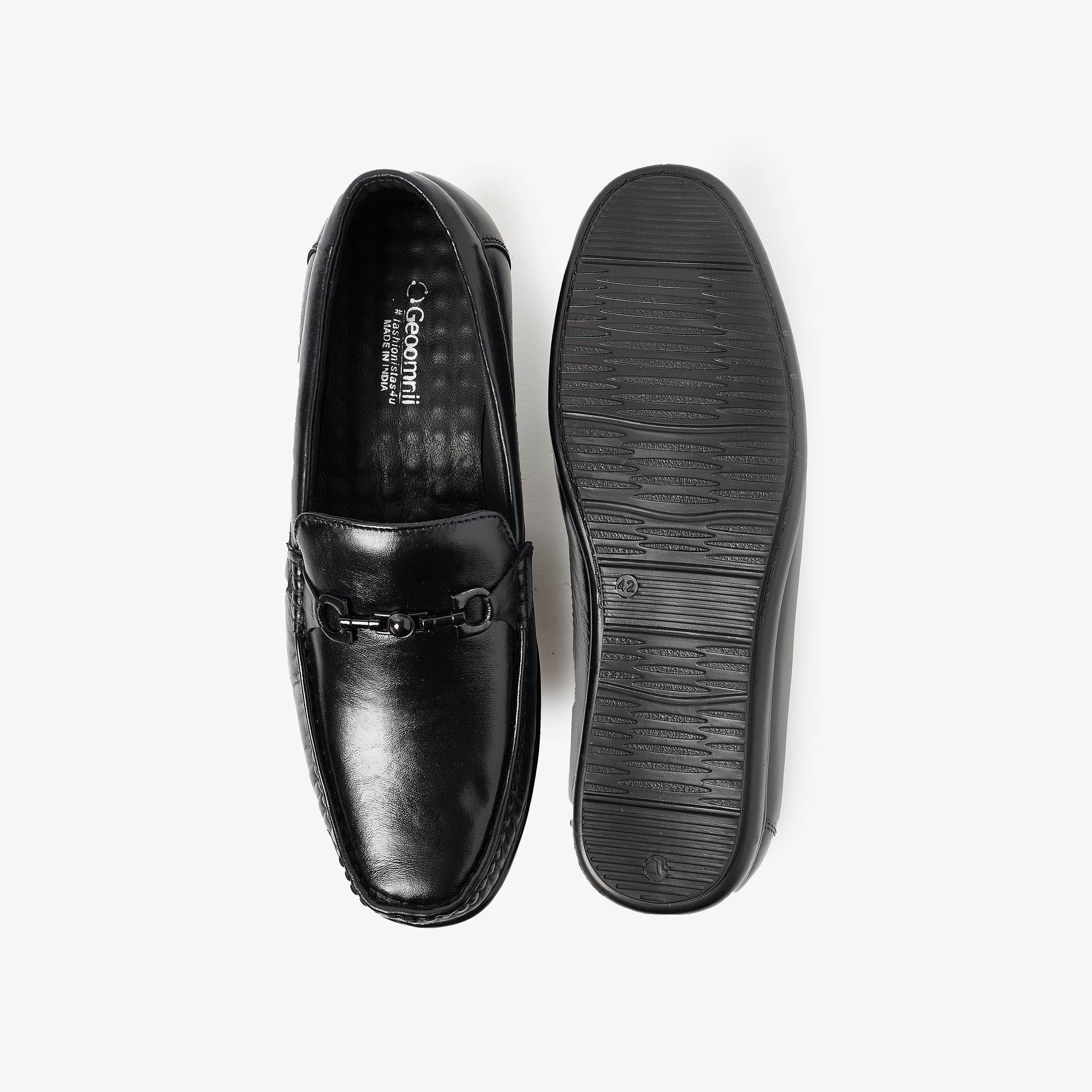 Geoomnii Men's Slip On Horsebit Loafers | GEO-59-men-shoes-loafersandmoccasins-image-4