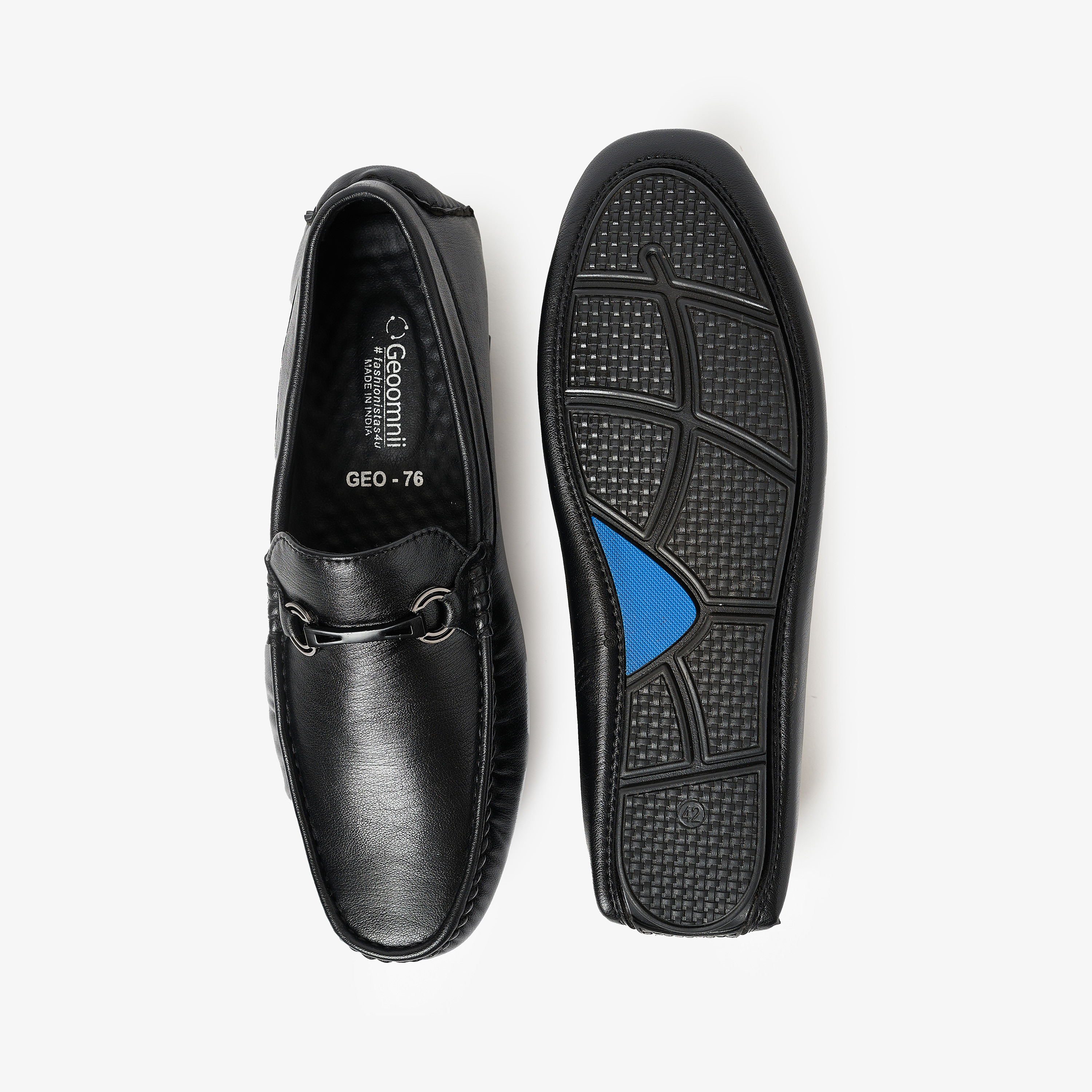 Geoomnii Men's Slip On Horsebit Loafers | GEO-76-men-shoes-loafersandmoccasins-image-4