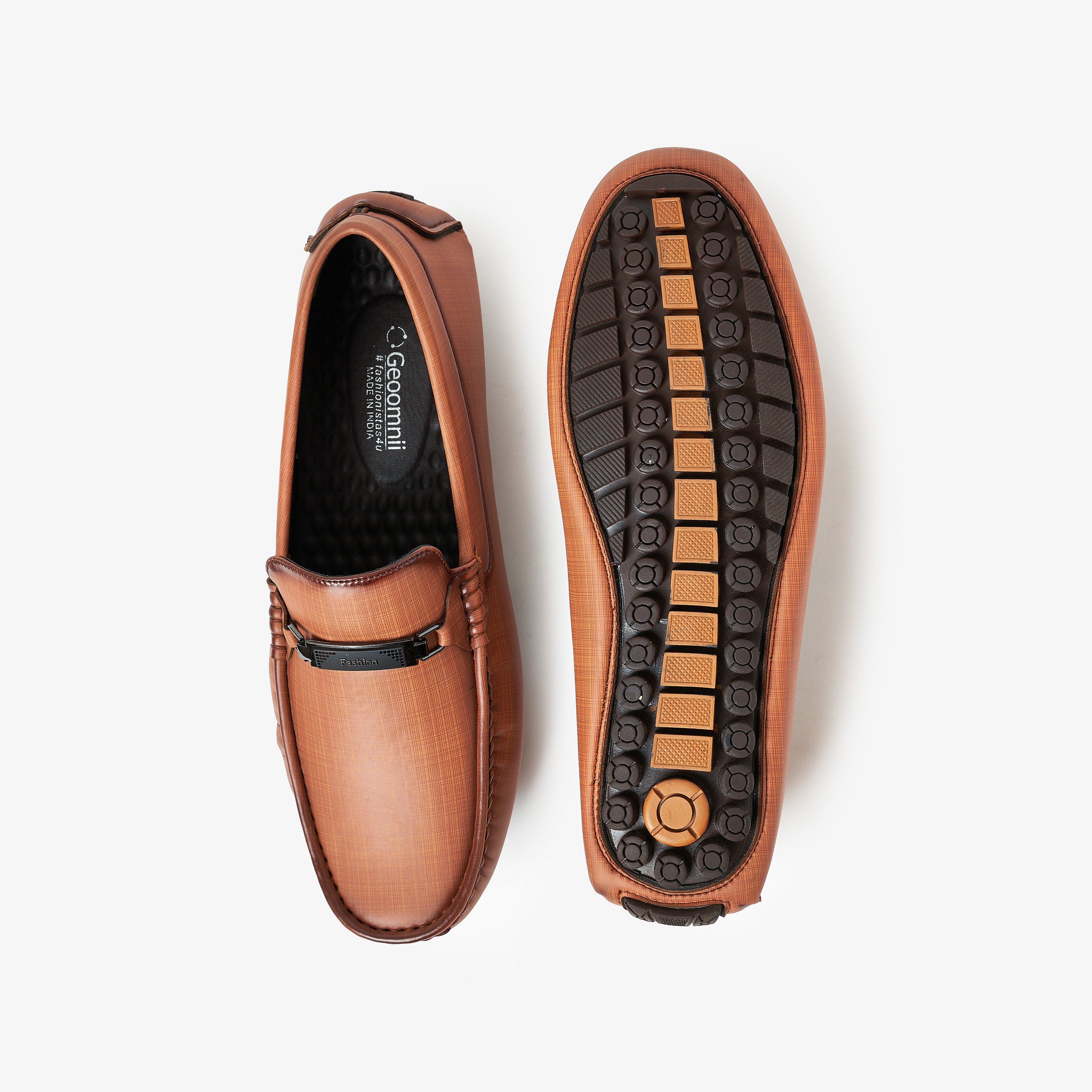 حذاء لوفرز ذو هورسبيت مع سليب آن رجالي من جيومني | GEO-77-men-shoes-loafersandmoccasins-image-4