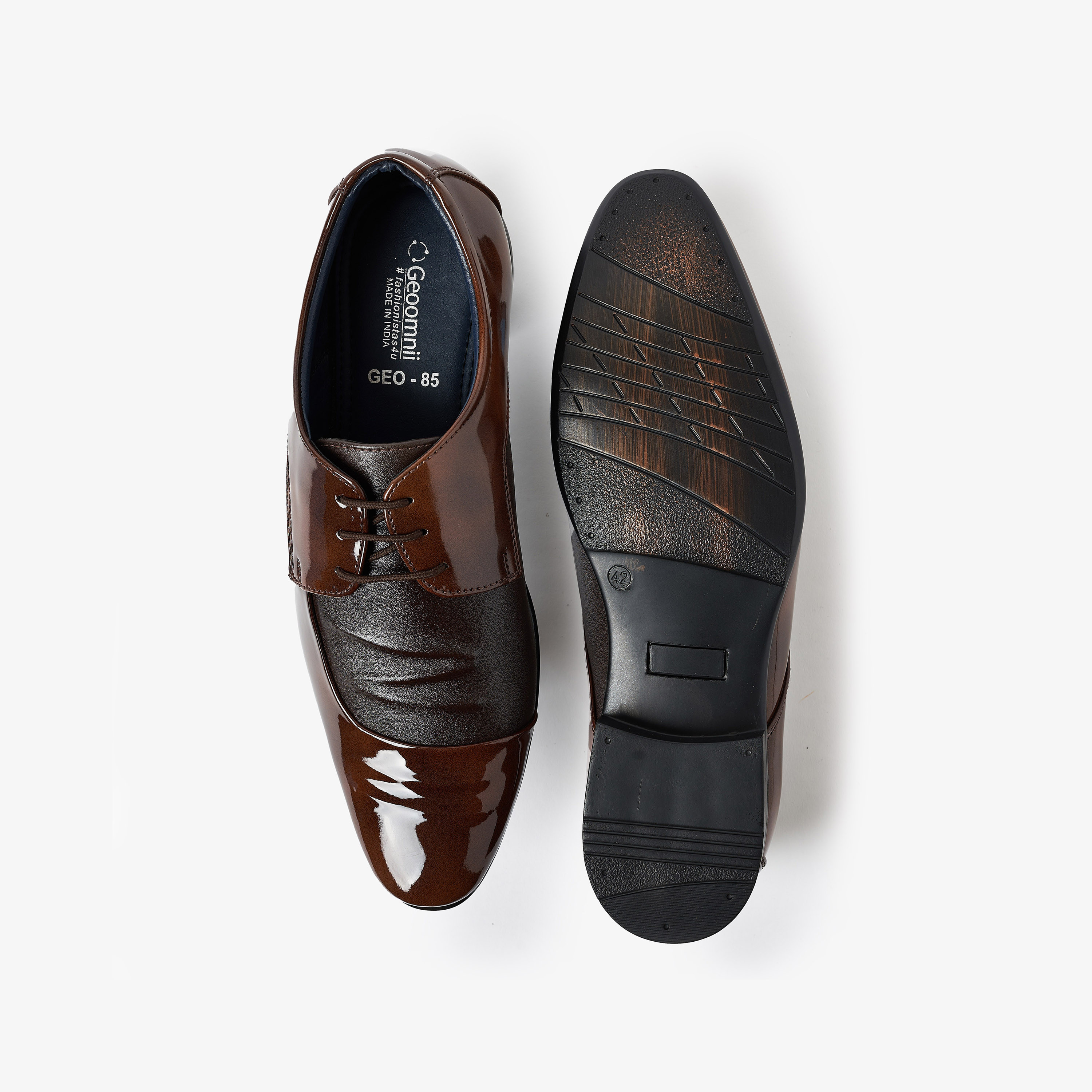أحذية جيومني الرجالية ذات المقدمة المدببة بأربطة | GEO-85-men-shoes-formalshoes-image-9