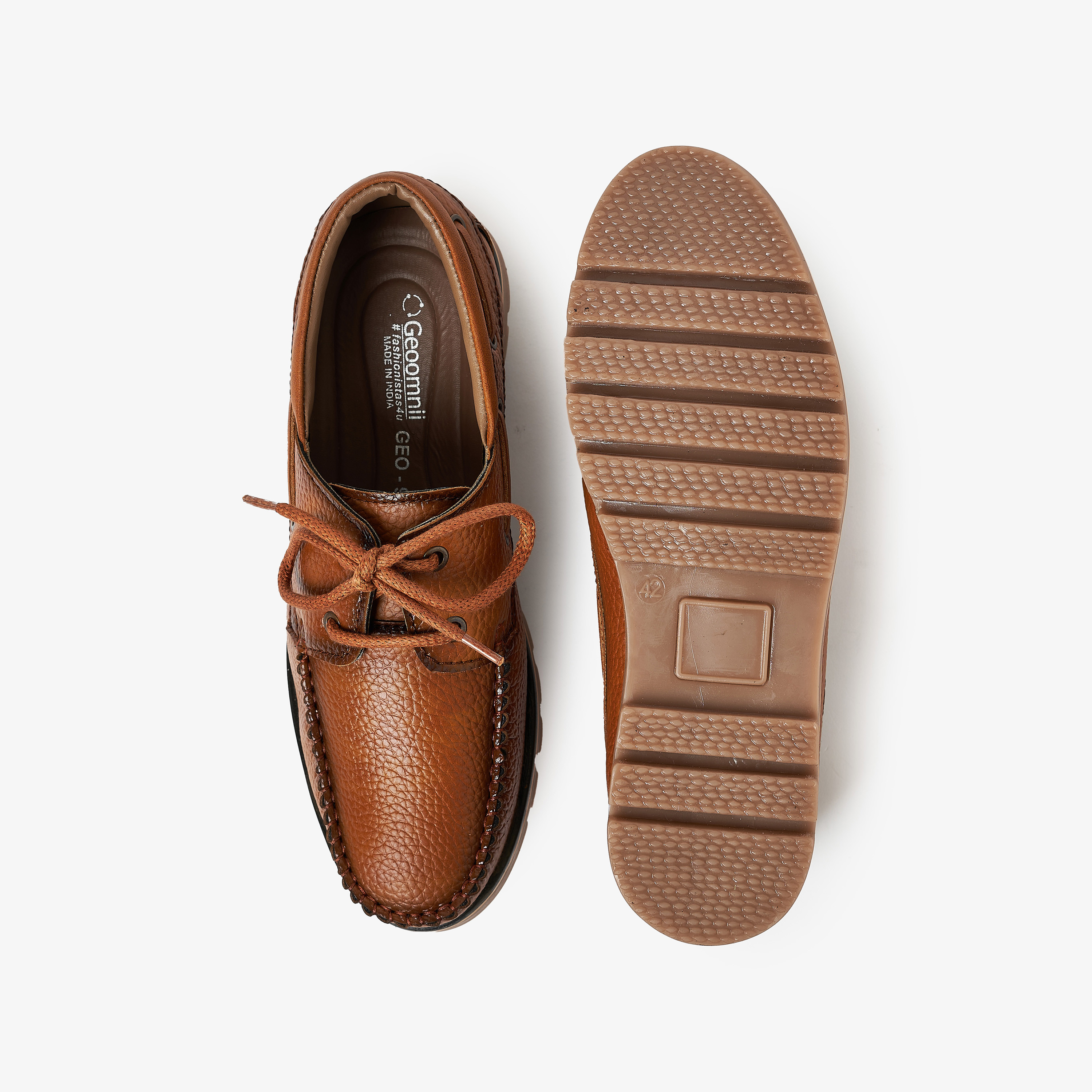 حذاء كاجوال ديربي رجالي من جيومني برباط | GEO-95-men-shoes-sneakers-image-9
