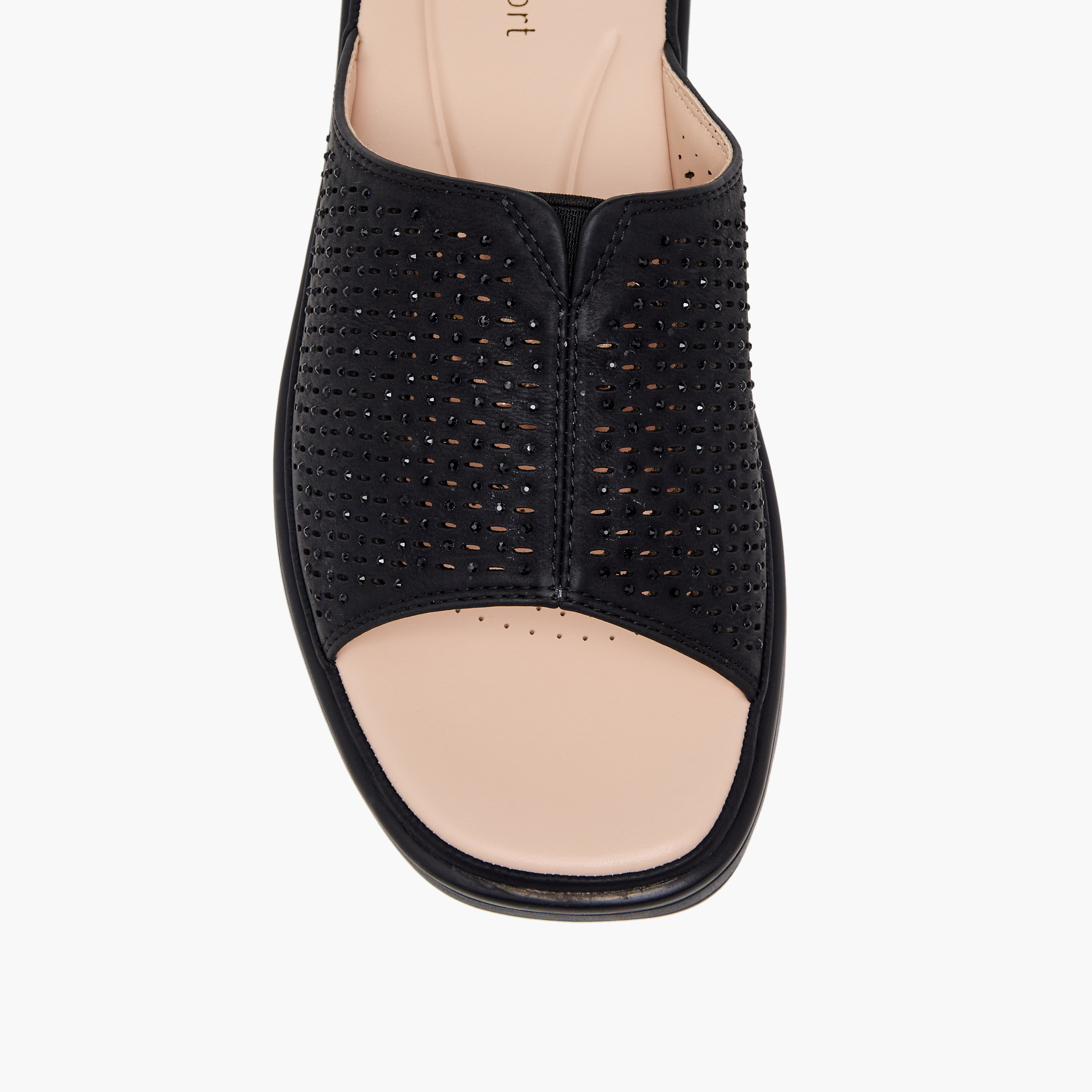 Le Confort Women Embellished Slide Sandals-women-shoes-sandals-heeled-image-7