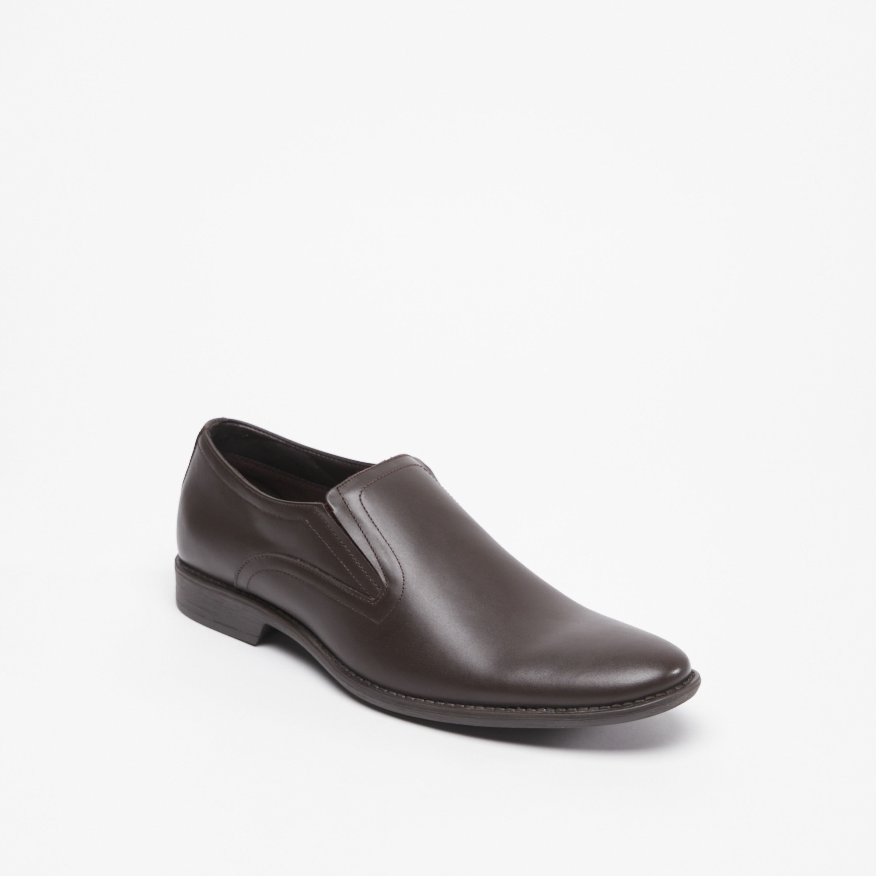 Solid Slip-On Loafers with Gusset Detail-men-shoes-formalshoes-image-1