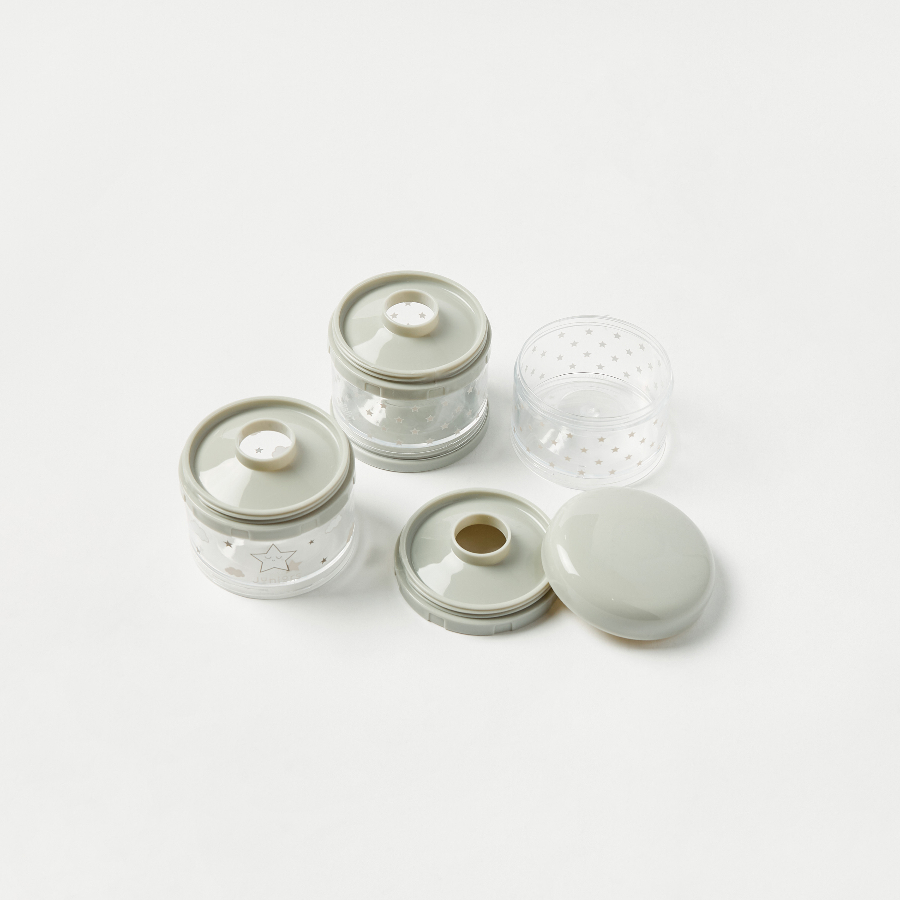 حاوية حليب مجفّف بطبعات من جونيورز- طقم من 3 قطع-baby-feeding-accessories-image-1