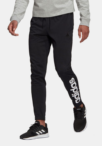 Adidas Printed Mid-Rise Track Pants with Pockets