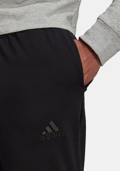 Adidas Printed Mid-Rise Track Pants with Pockets