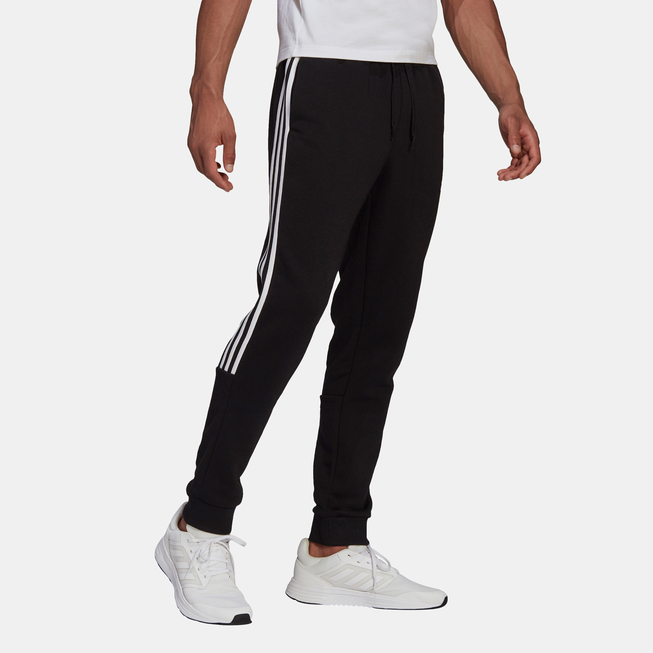 Buy Men s Adidas Logo Detail Joggers with Elasticated Waistband and Pockets Online Centrepoint Bahrain