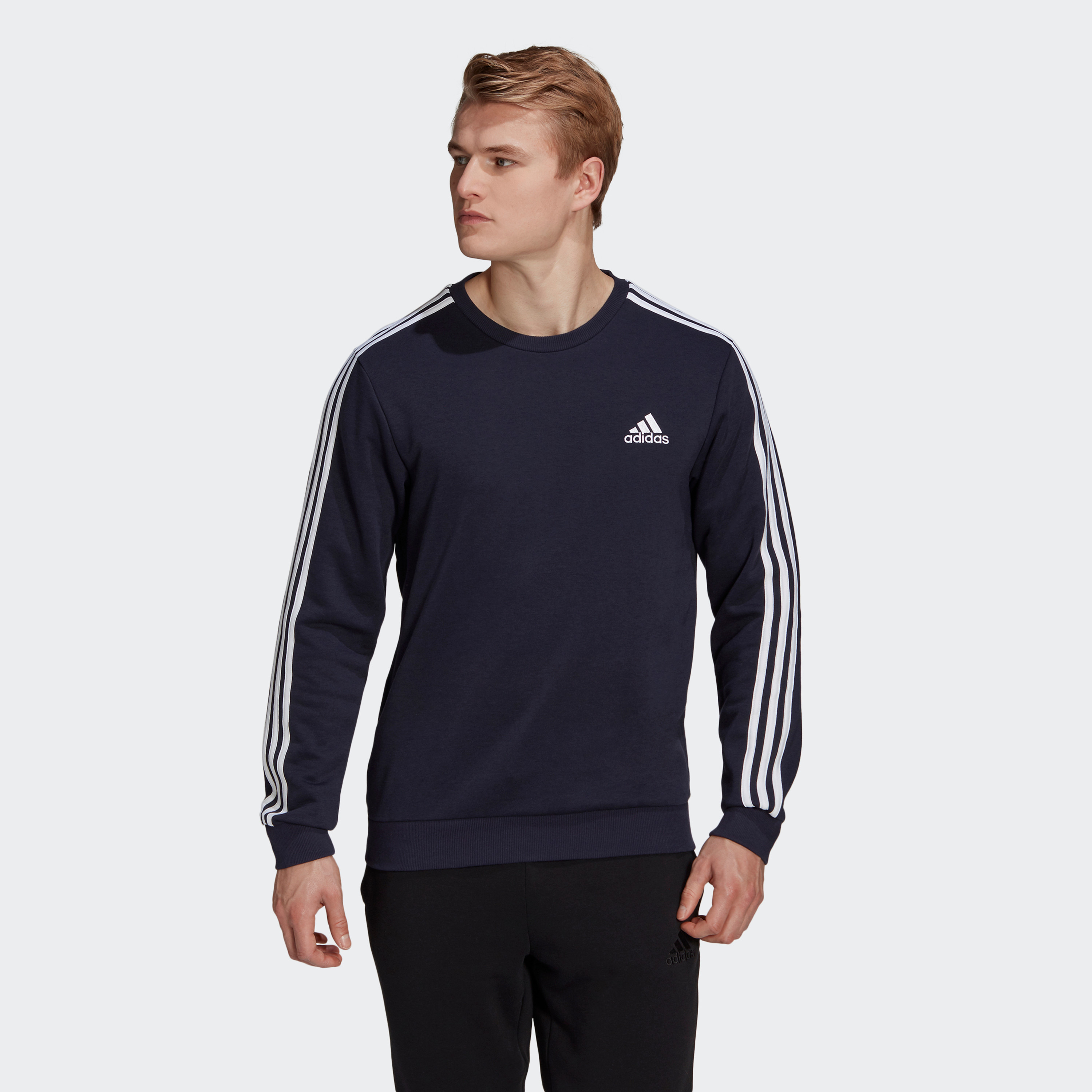 Adidas Mft Swt Men 3 Stripes Sweatshirt-men-winterwear-hoodiesandsweatshirts-image-1