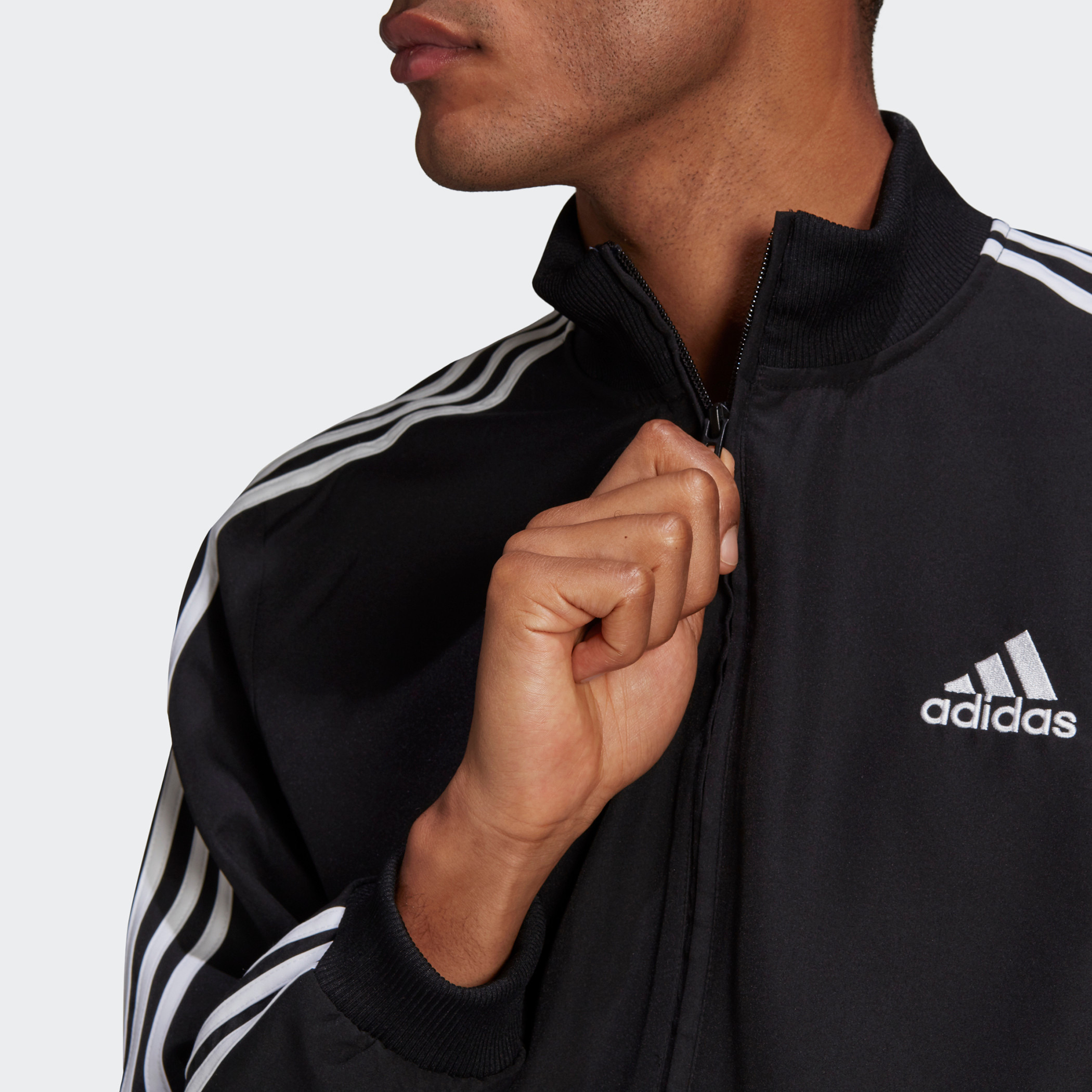 Adidas M 3S Wv Tt Ts Men Logo Track Suit GK9950-men-clothing-sportswearandactivewear-tracksuits-image-4