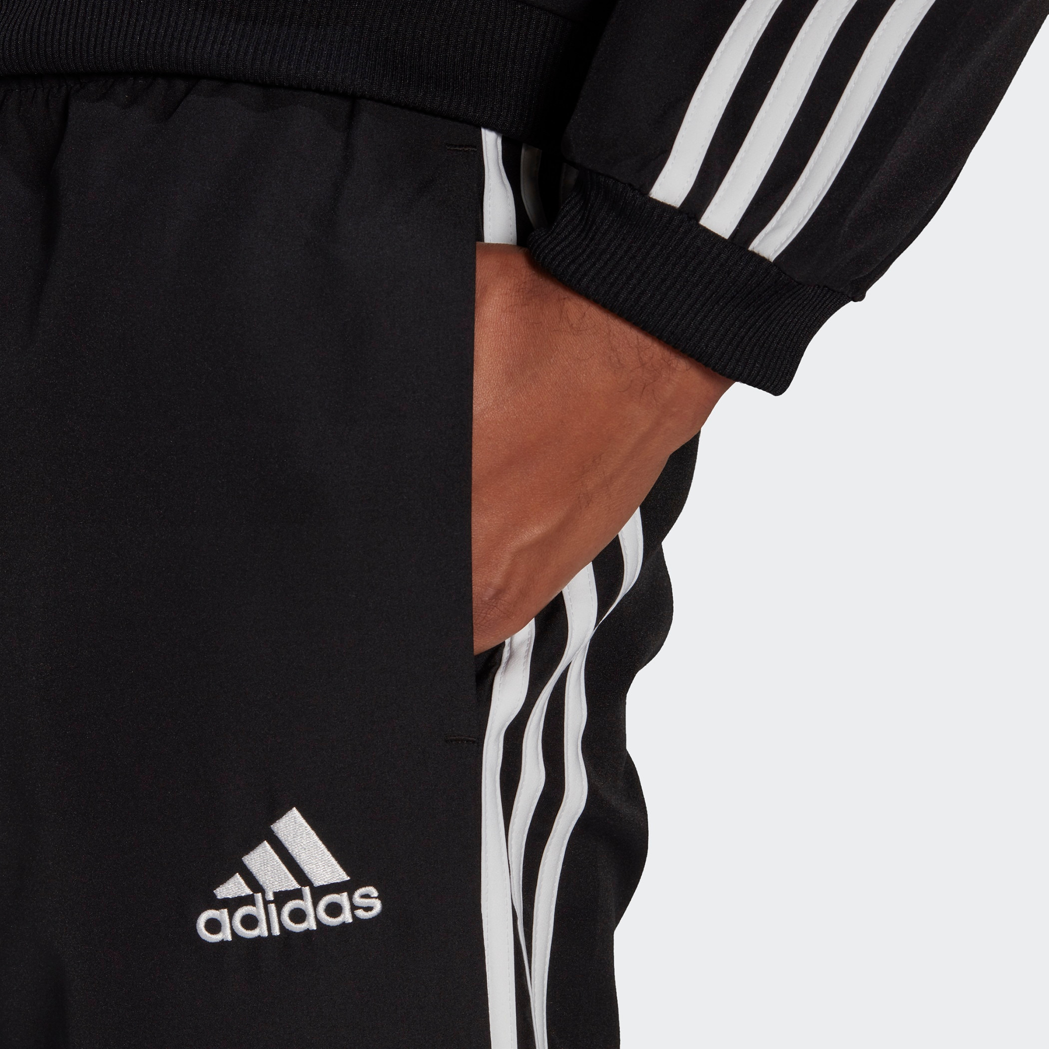 Adidas M 3S Wv Tt Ts Men Logo Track Suit GK9950-men-clothing-sportswearandactivewear-tracksuits-image-7