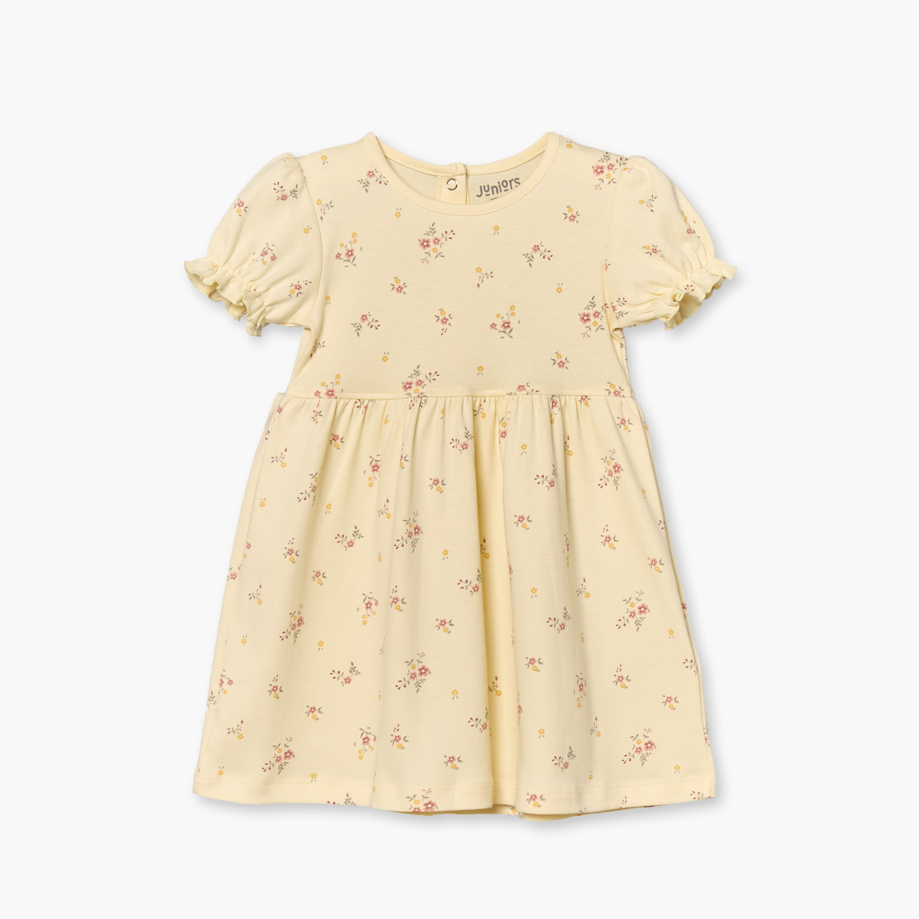 Pack of 3 Juniors Round Neck Knee Length A-line Dress with Assorted Print-baby-girls-clothing-dressesandjumpsuits-image-2